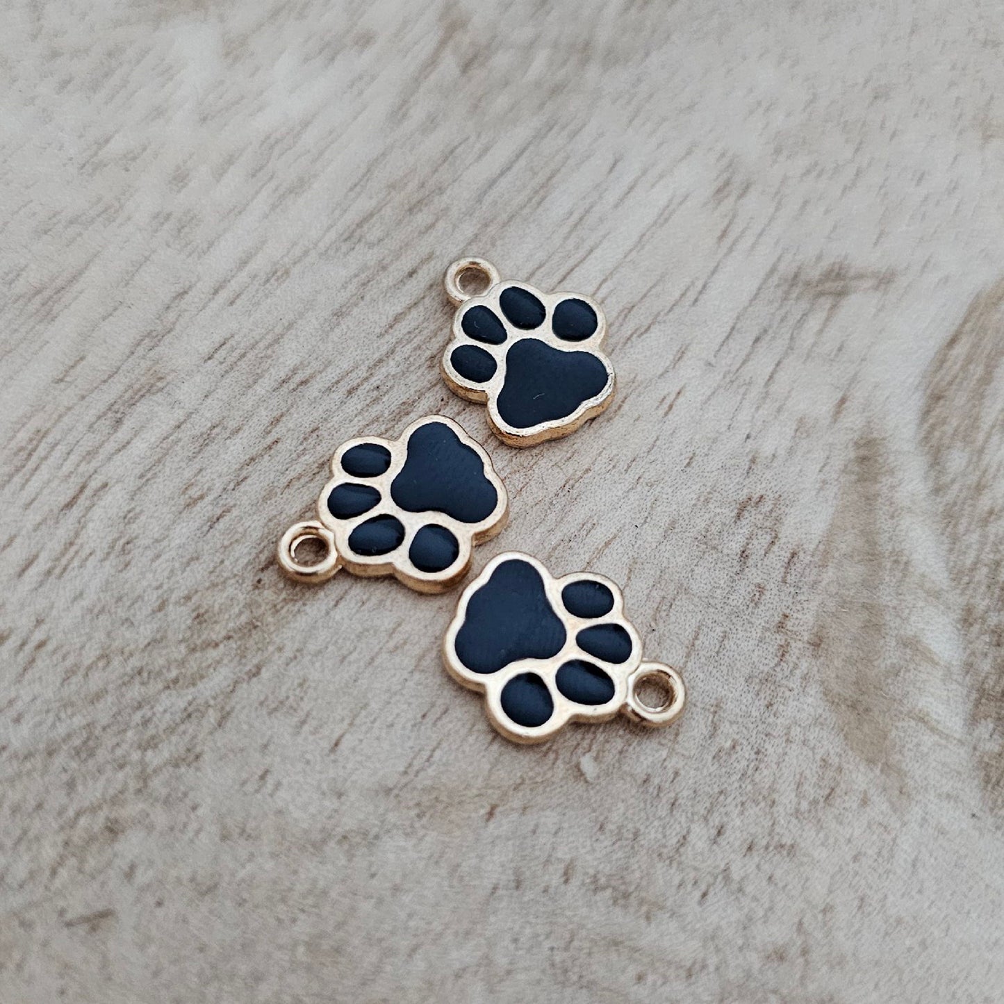 Custom Charm Black Paw Custom Charm Necklace