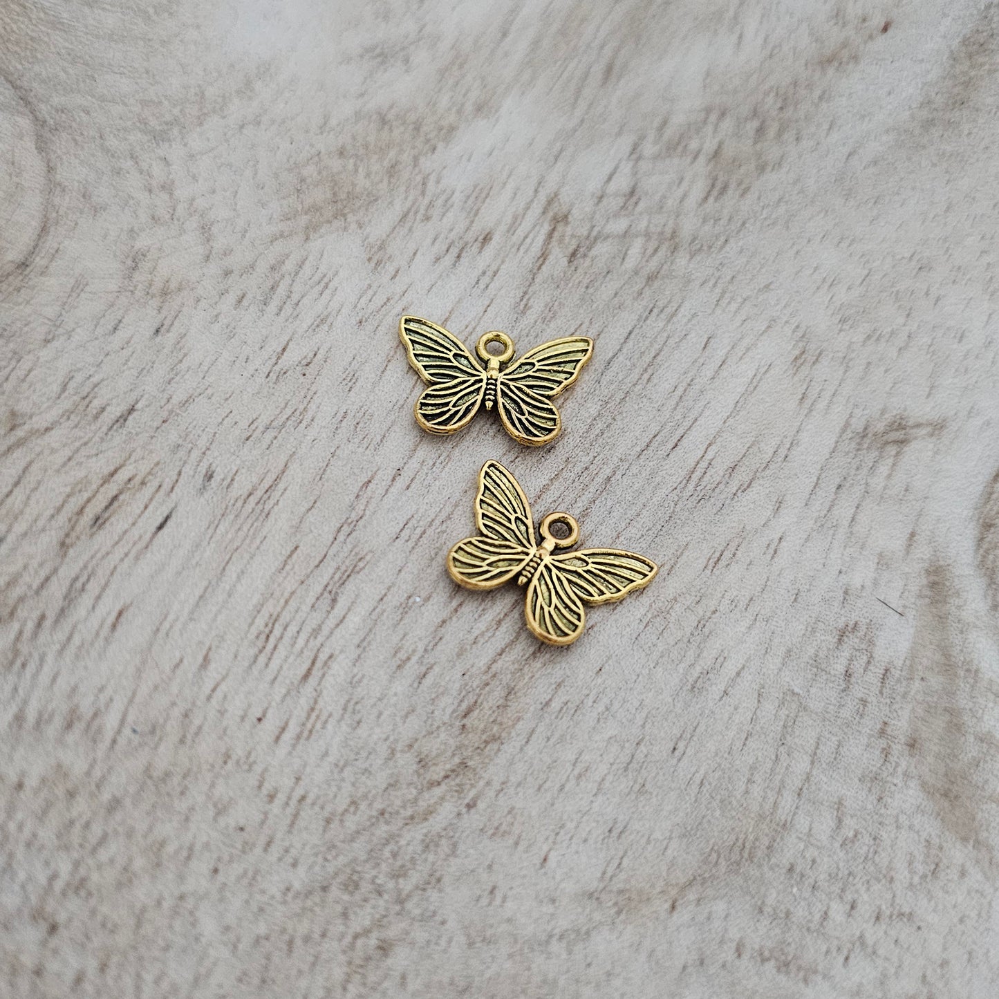 Custom Charm Butterfly Gold Custom Charm Necklace