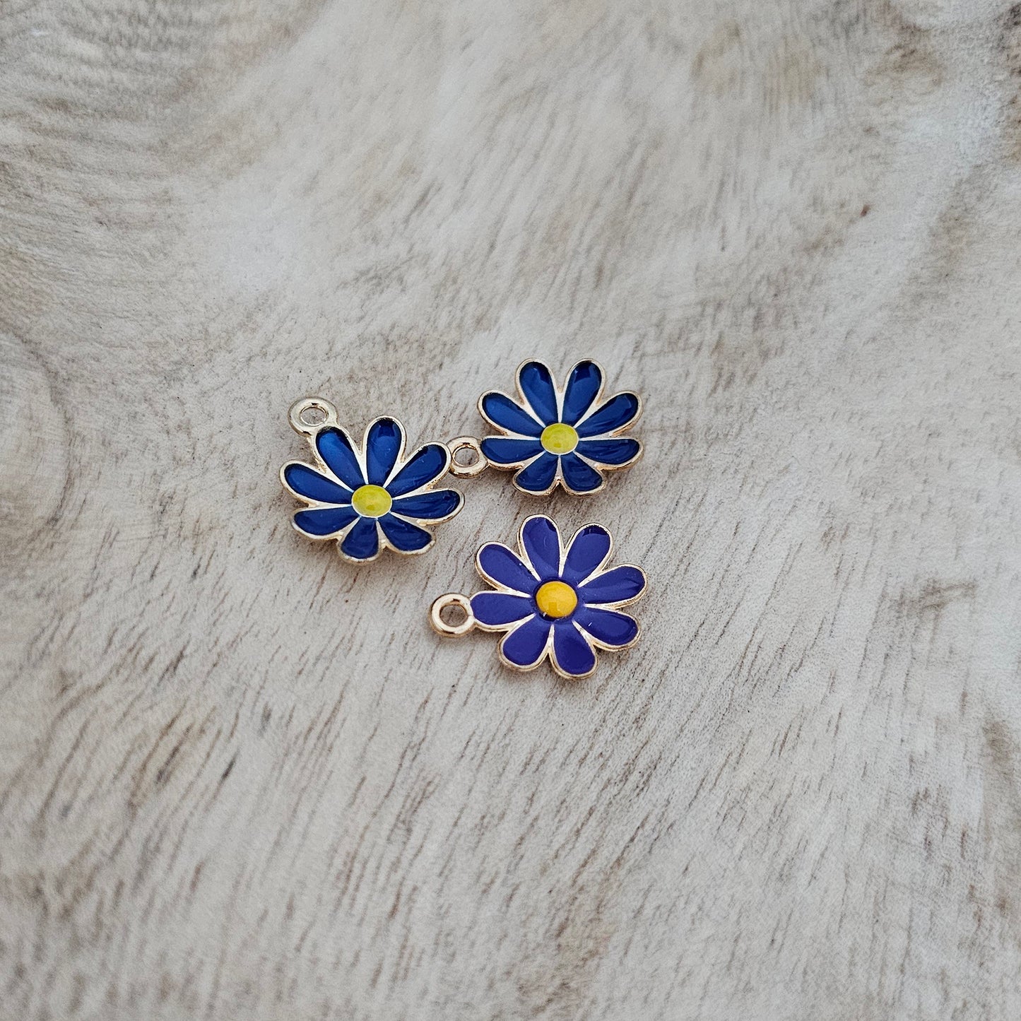 Custom Charm Daisy Blue Custom Charm Necklace