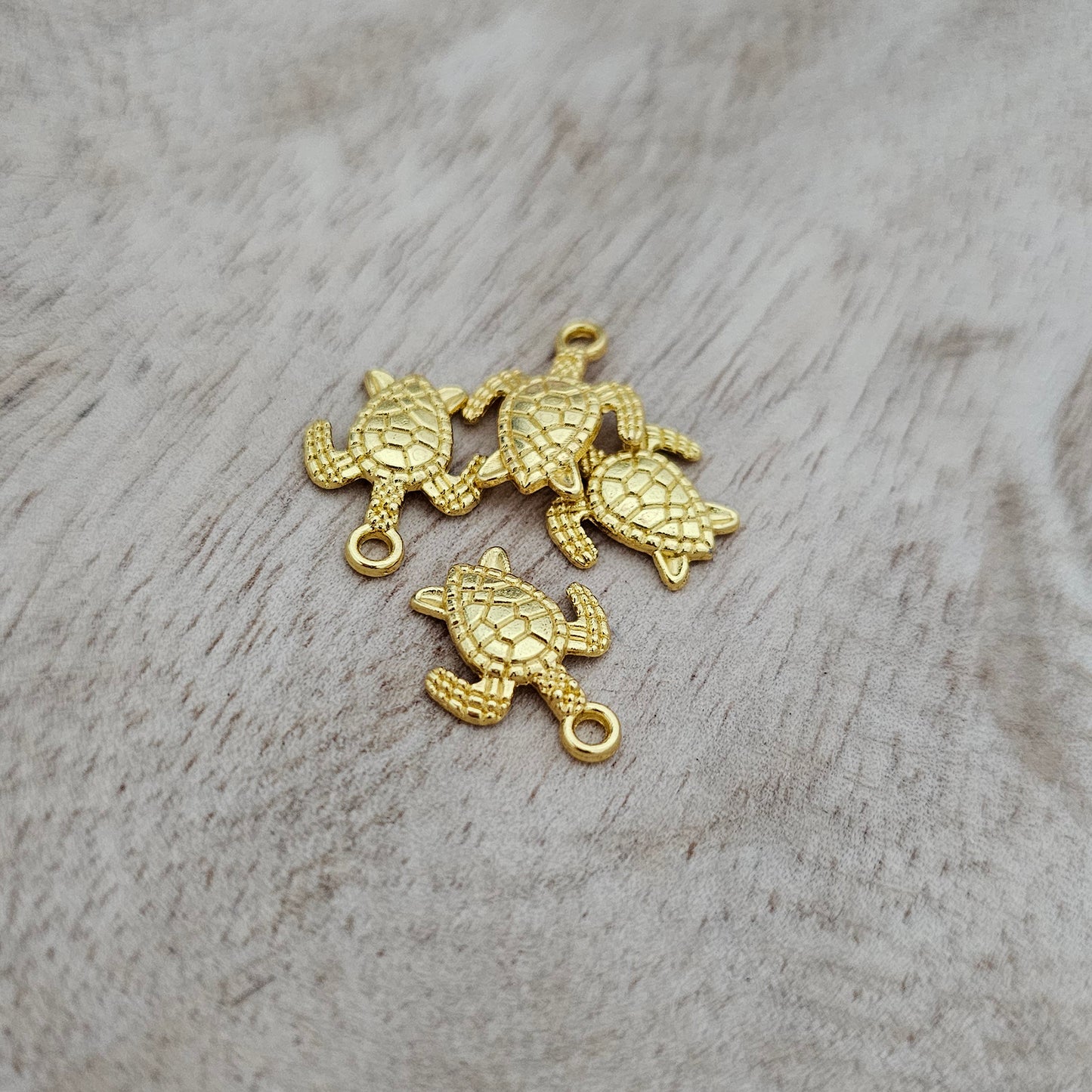 Custom Charm Gold Turtle Custom Charm Necklace