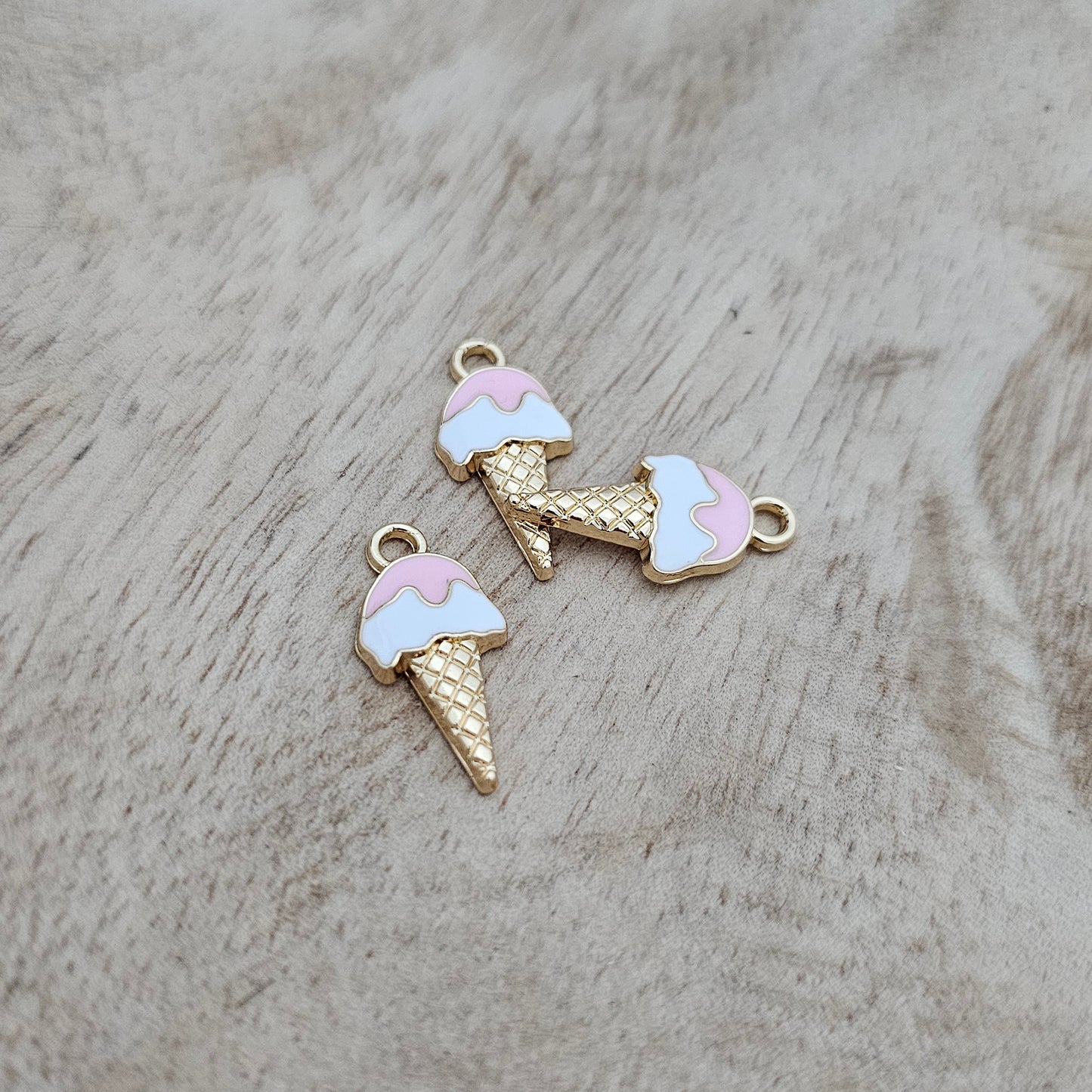 Custom Charm Ice Cream Cone Custom Charm Necklace