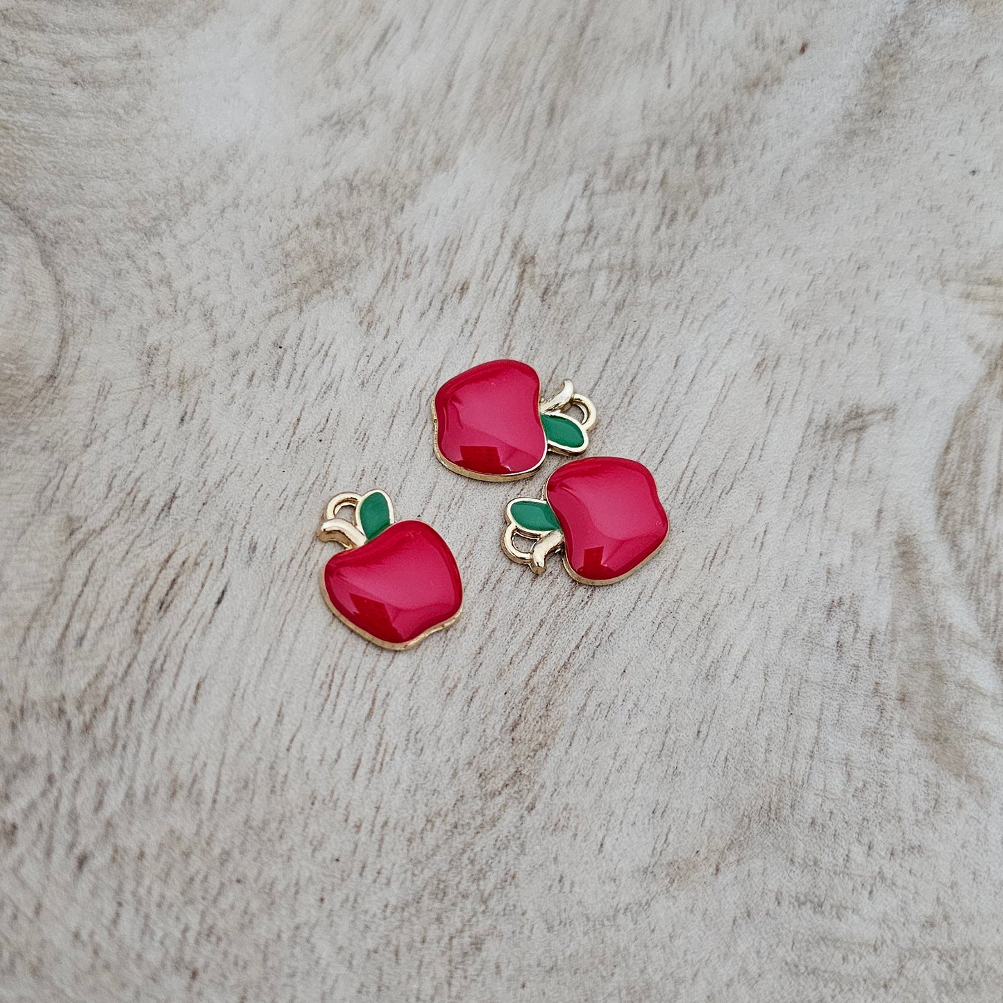 Custom Charm Red Apple Custom Charm Necklace