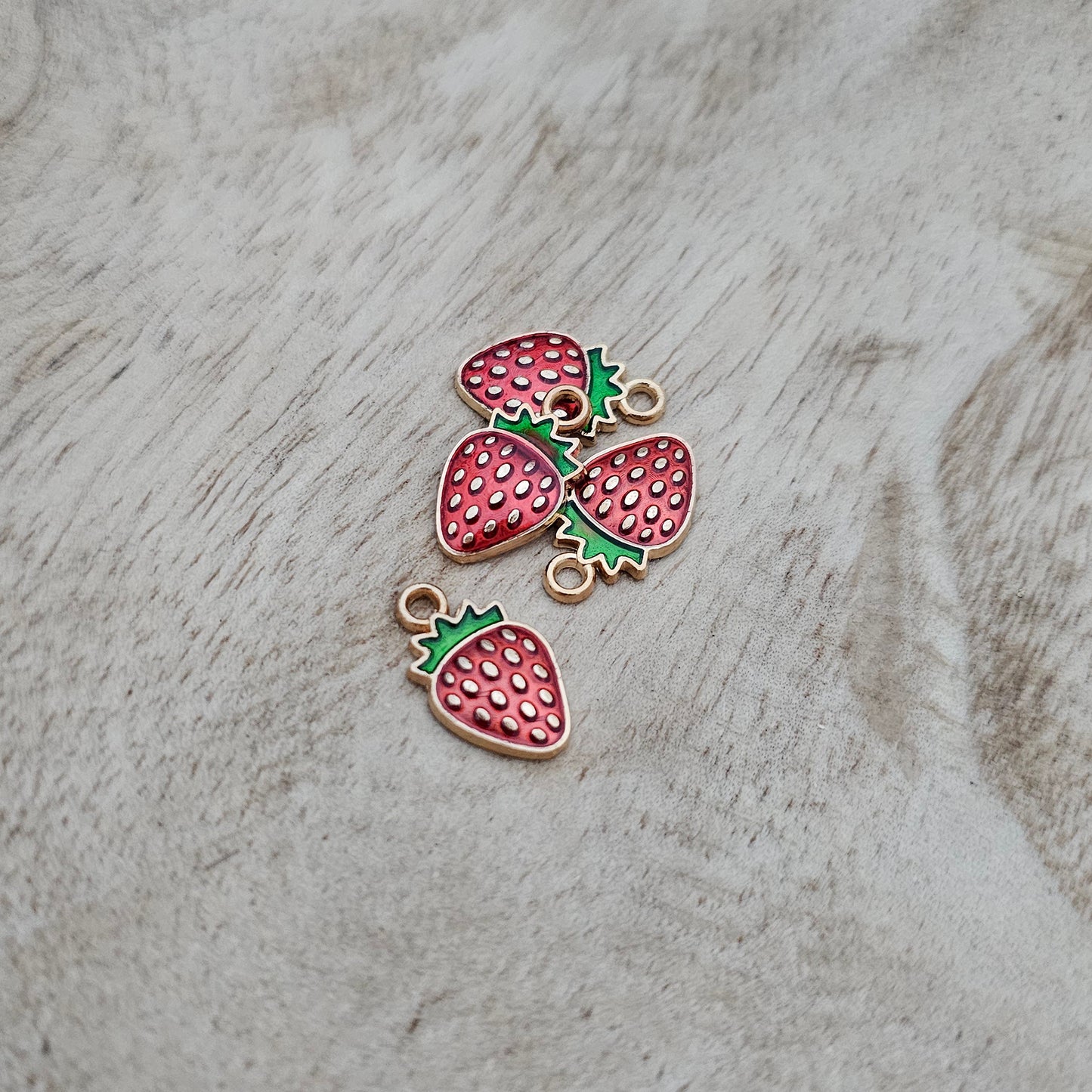 Custom Charm Red Strawberry Custom Charm Necklace