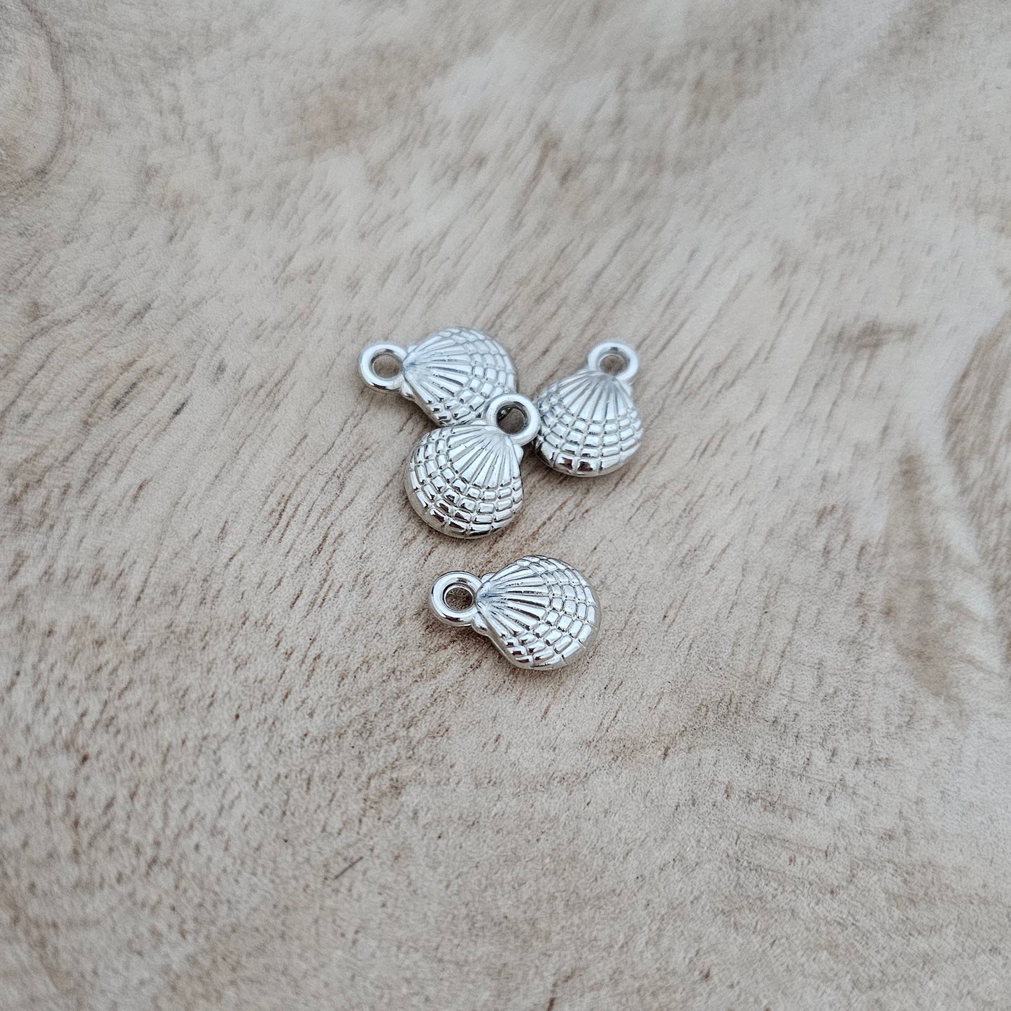 Custom Charm Silver Seashell Custom Charm Necklace