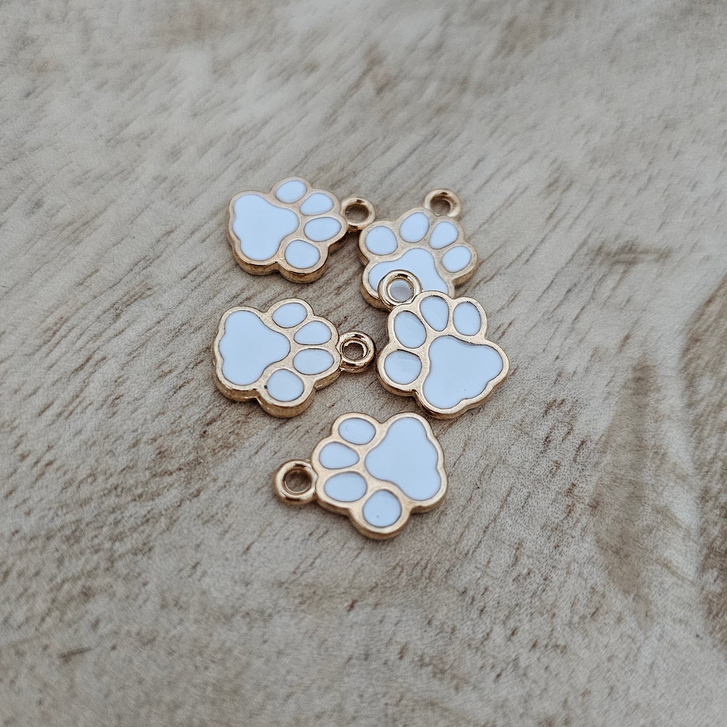 Custom Charm White Paw Custom Charm Necklace