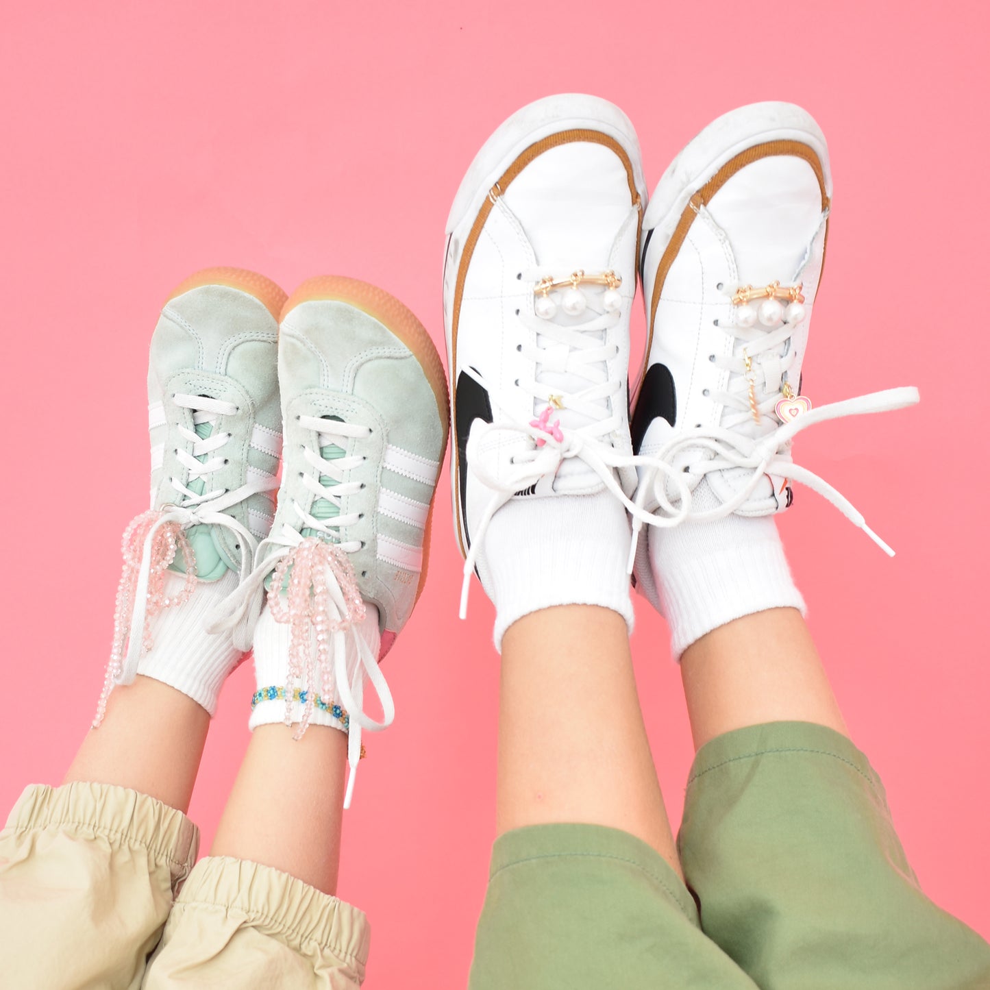 Custom Shoe Charms Pearl Bows