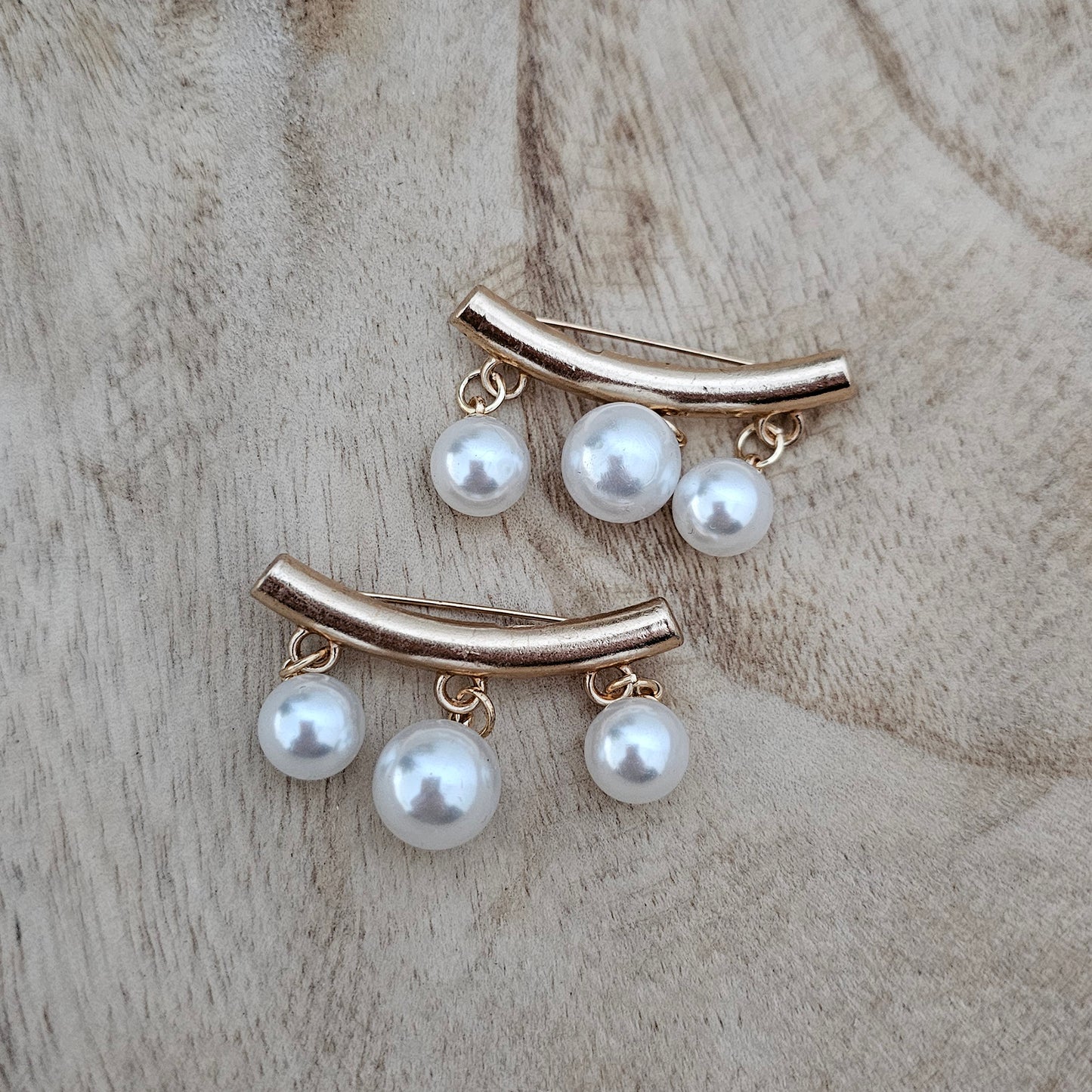 Pearl Bar Shoe Pins Custom Charms