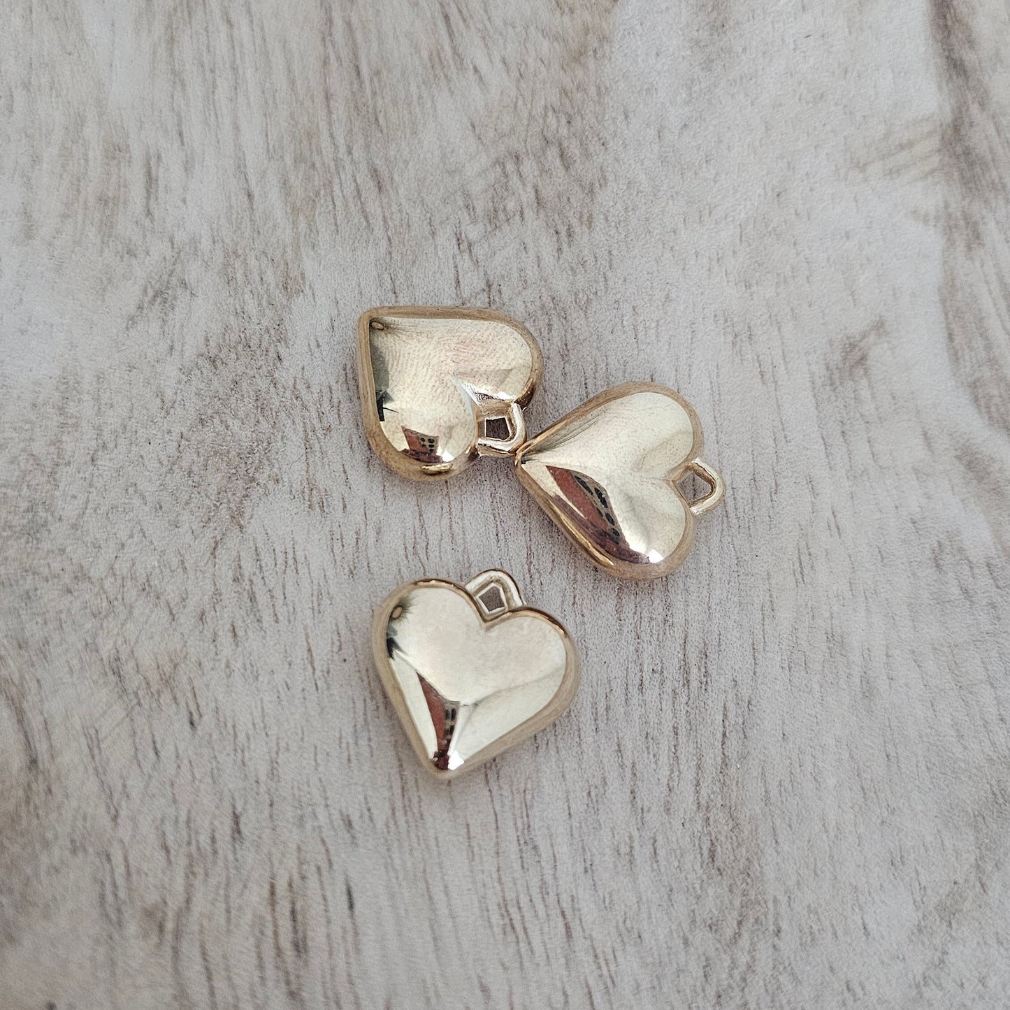 Solid Gold Heart Charm Custom Charm Necklace