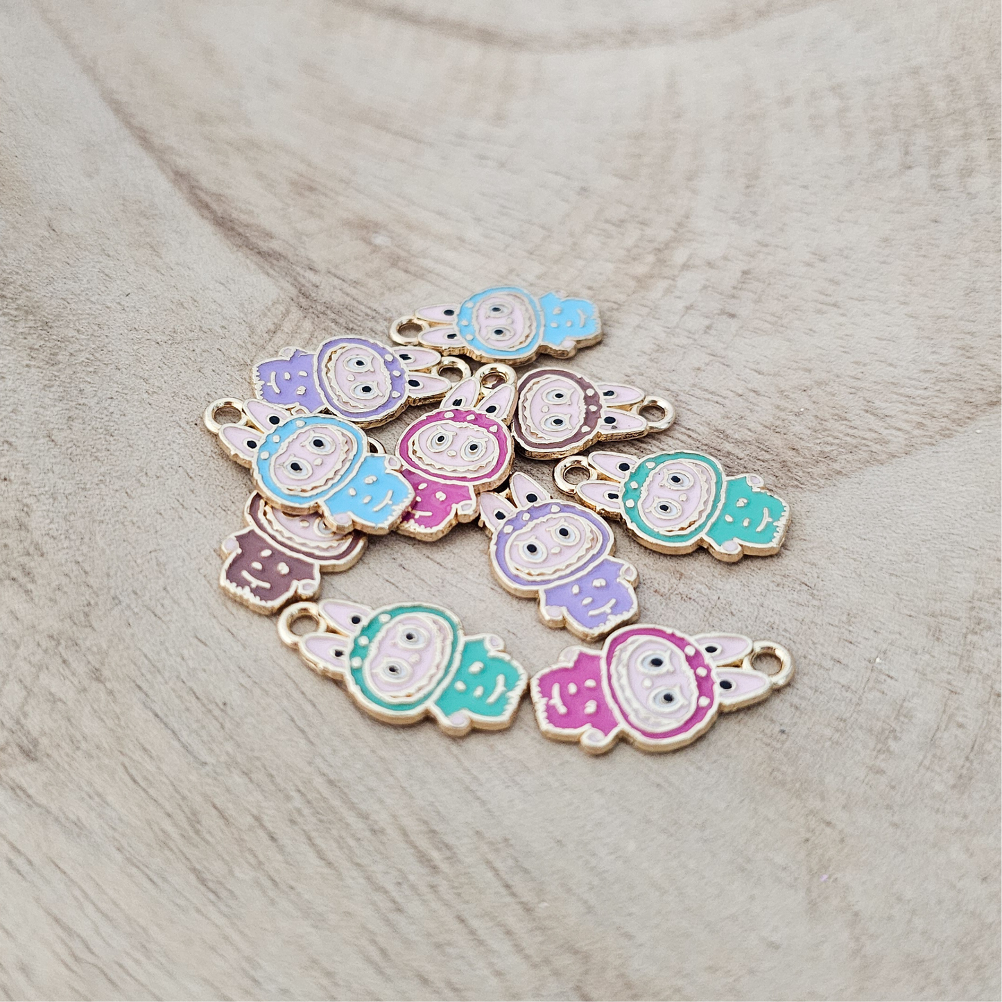 Labubu Charms for Custom Necklaces – Kawaii-Inspired Pendant | Cute Pastel Charm for Tween & Teen Girls, Bestie Gifts, DIY Jewelry
