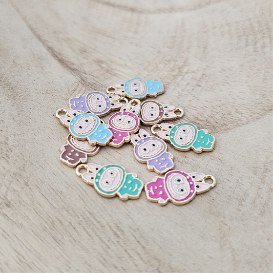 Labubu Charms for Custom Necklaces – Kawaii-Inspired Pendant | Cute Pastel Charm for Tween & Teen Girls, Bestie Gifts, DIY Jewelry