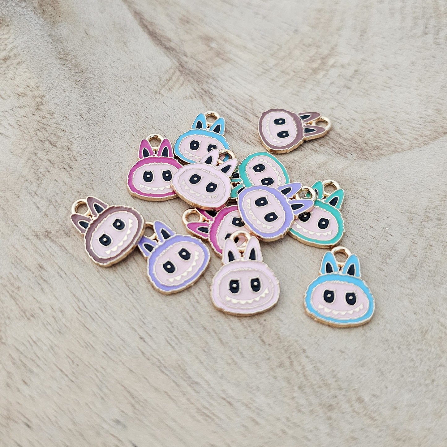 Labubu Face Charms for Custom Necklaces – Kawaii-Inspired Pendant | Cute Pastel Charm for Tween & Teen Girls, Bestie Gifts, DIY Jewelry