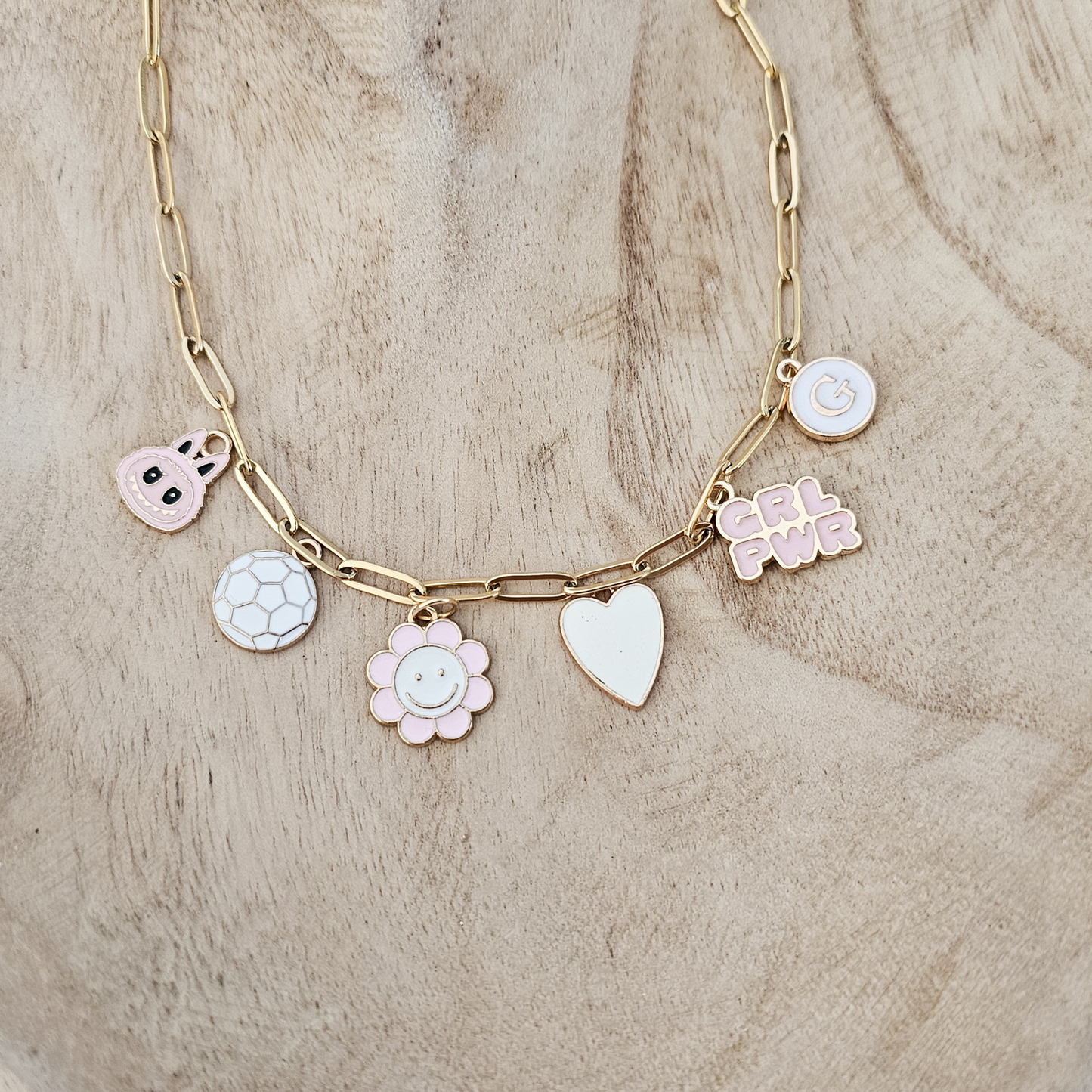 Labubu Face Charms for Custom Necklaces – Kawaii-Inspired Pendant | Cute Pastel Charm for Tween & Teen Girls, Bestie Gifts, DIY Jewelry