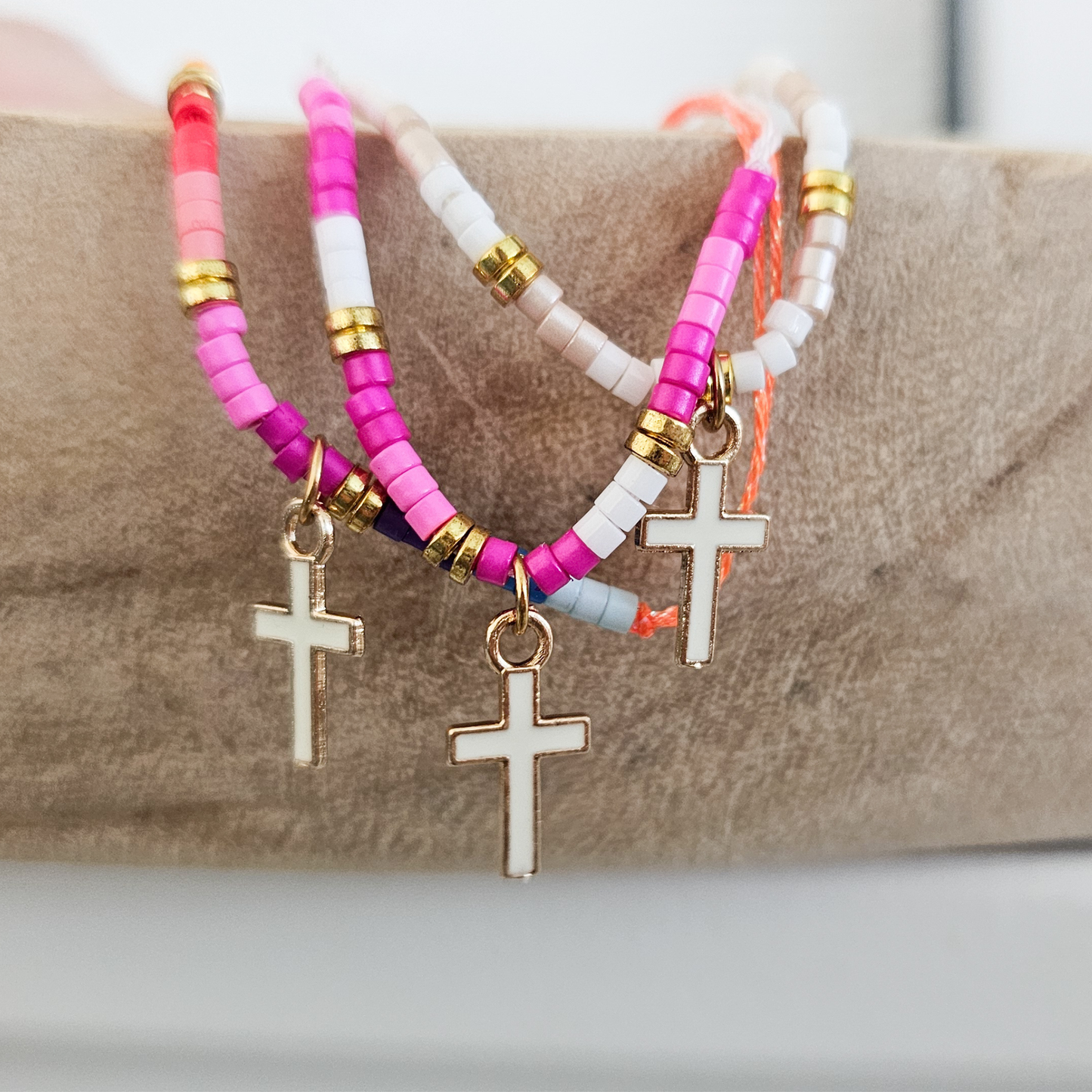 Faith Bracelet for Girls | Dainty Cross Bracelet | Christian Jewelry Gift for Teens | God Loving Girls Club