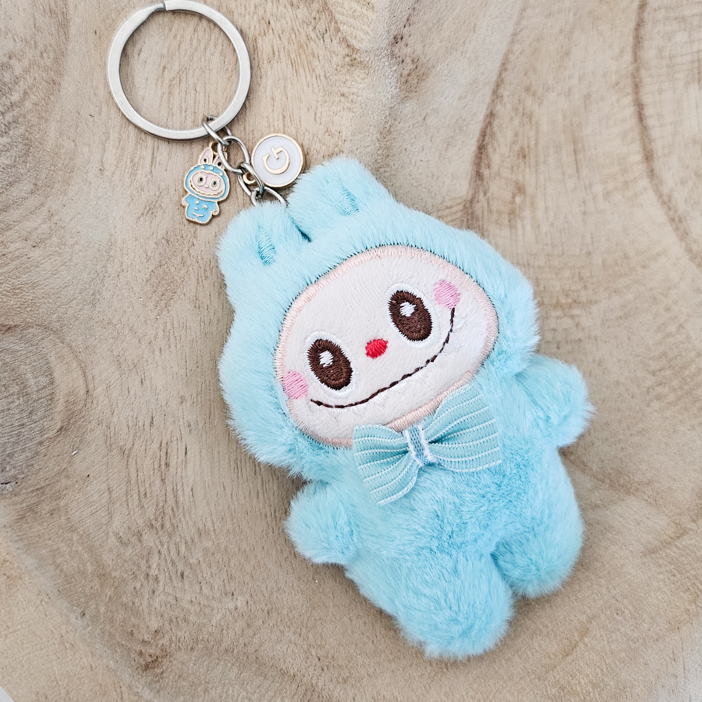 Plush Labubu Keychain – Pastel Plush Bag Charm for Tween & Teen Girls | Kawaii Accessories, Cute Gift, Stocking Stuffer