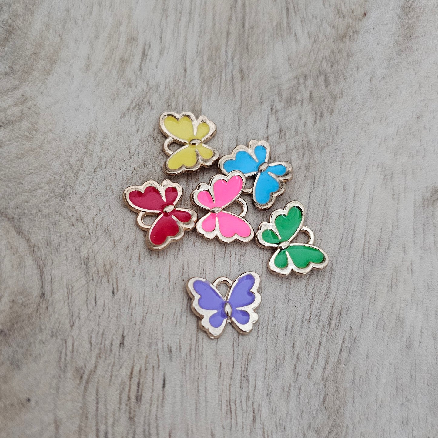 Colored Butterfly Charms Custom Charm Necklace