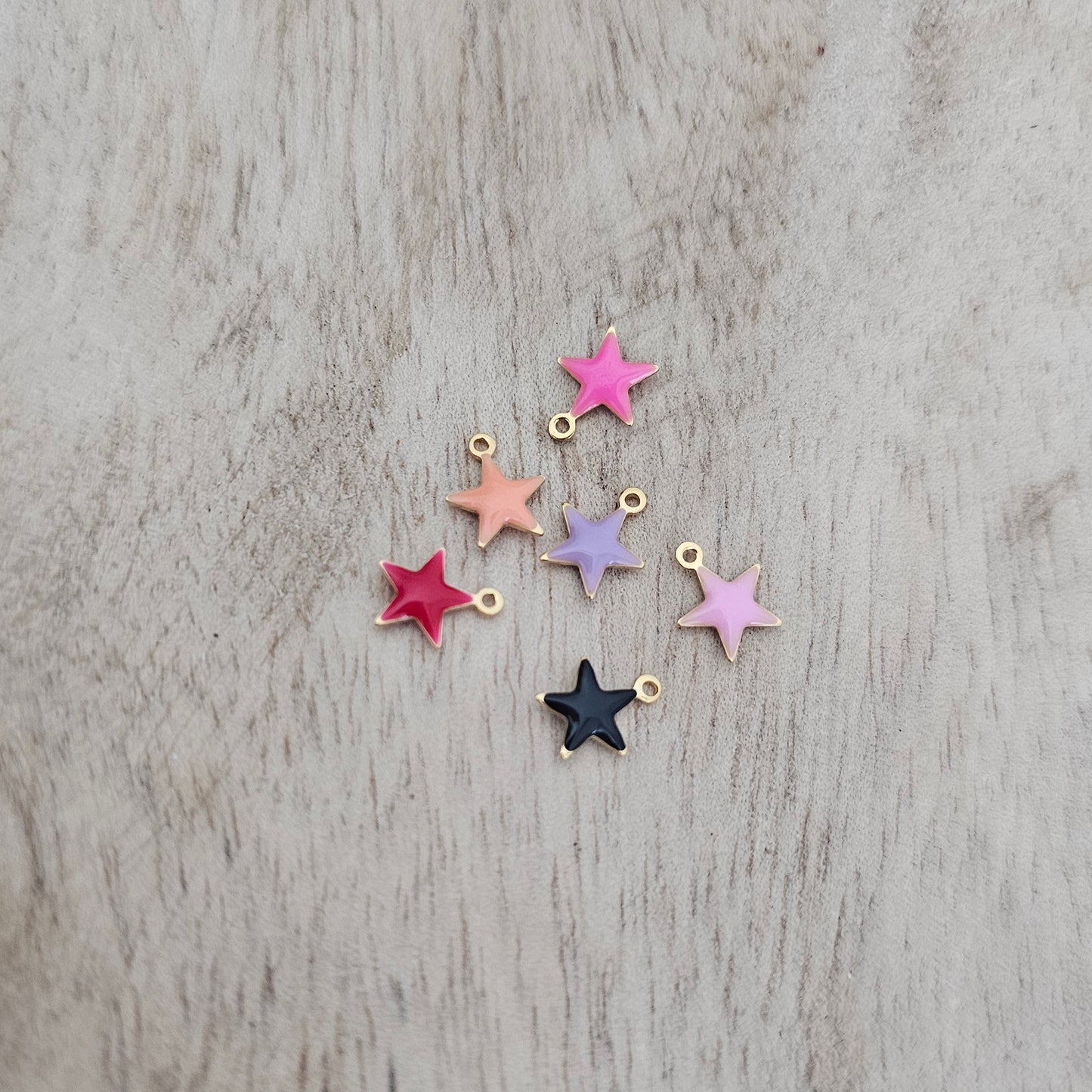 Colored Enamel Charm Custom Charm Necklace