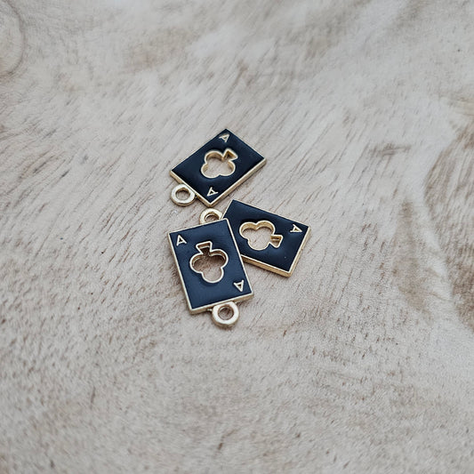 Custom Charm Ace of Club Cards Custom Charm Necklace