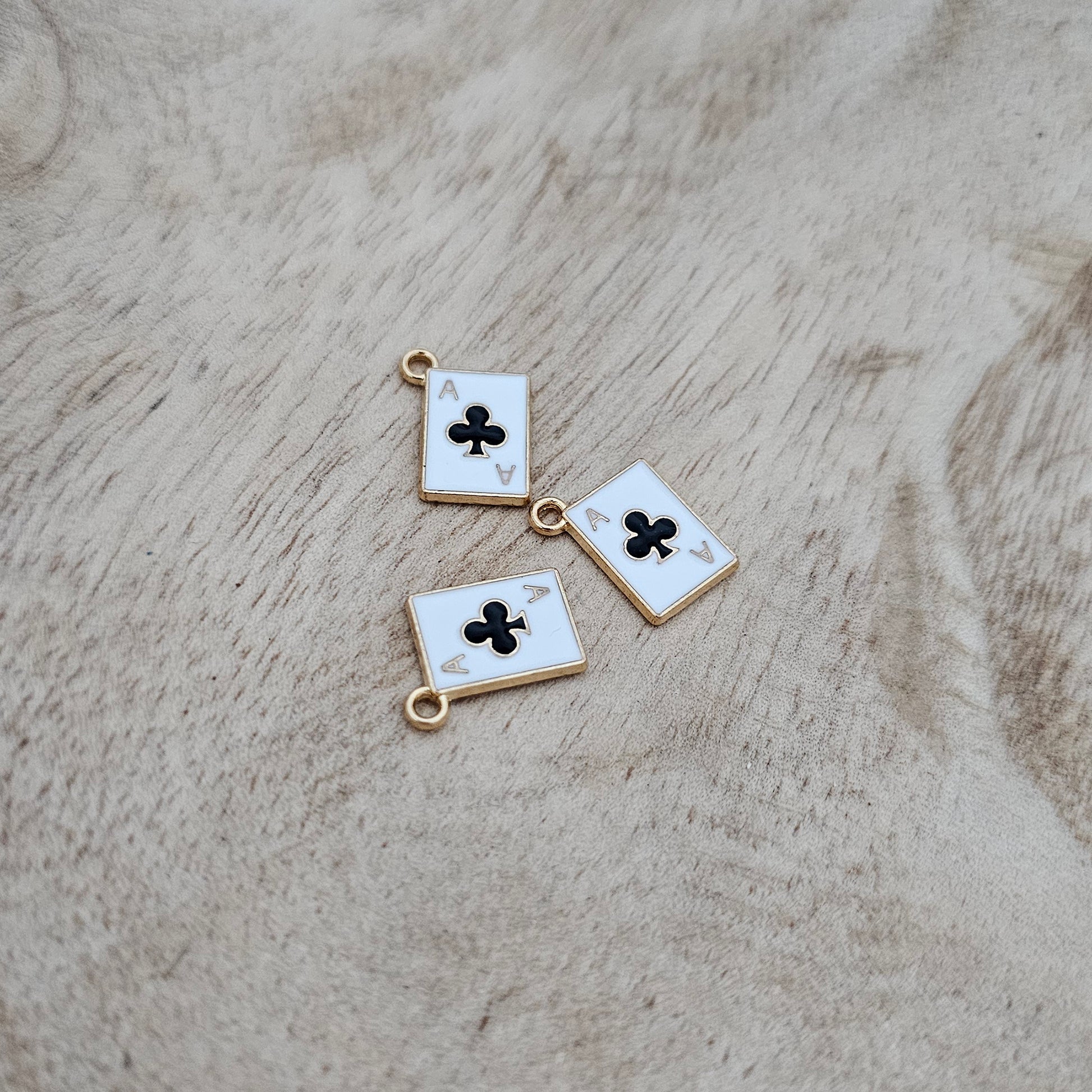 Custom Charm Ace of Clubs Card Custom Charm Necklace