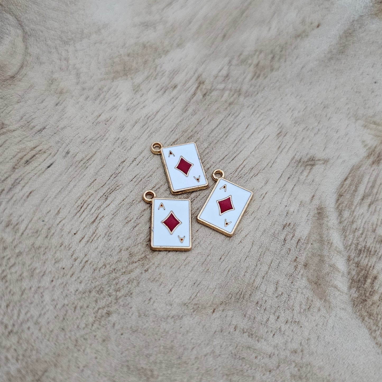 Custom Charm Ace of Diamonds Card Custom Charm Necklace