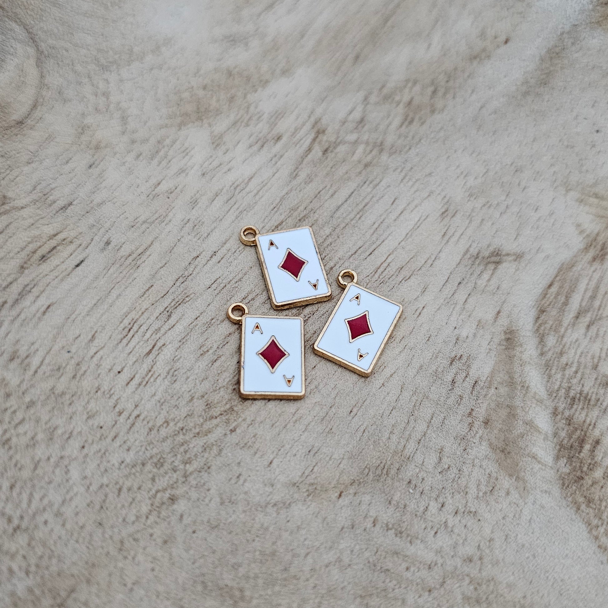 Custom Charm Ace of Diamonds Card Custom Charm Necklace