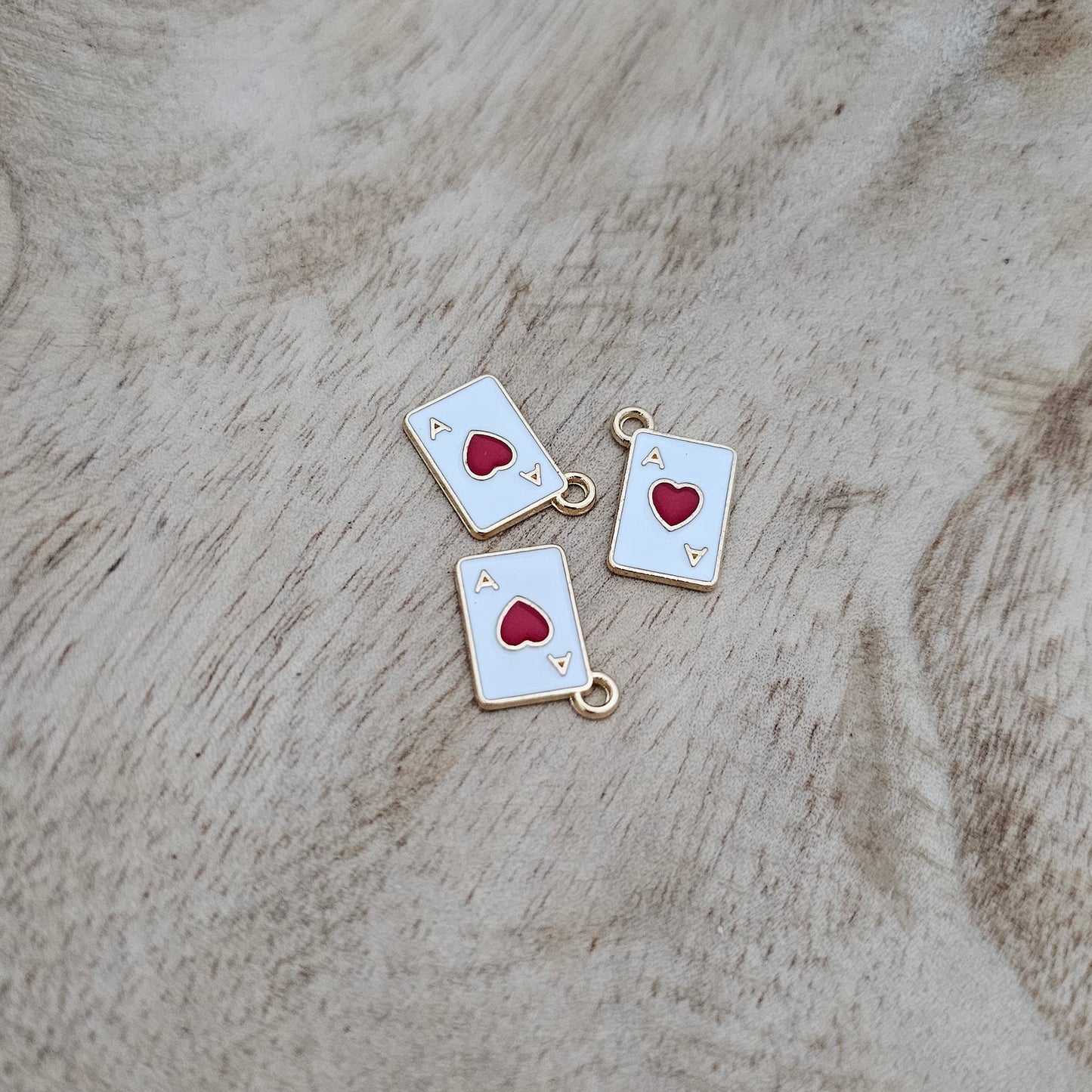 Custom Charm Ace of Hearts Card Custom Charm Necklace