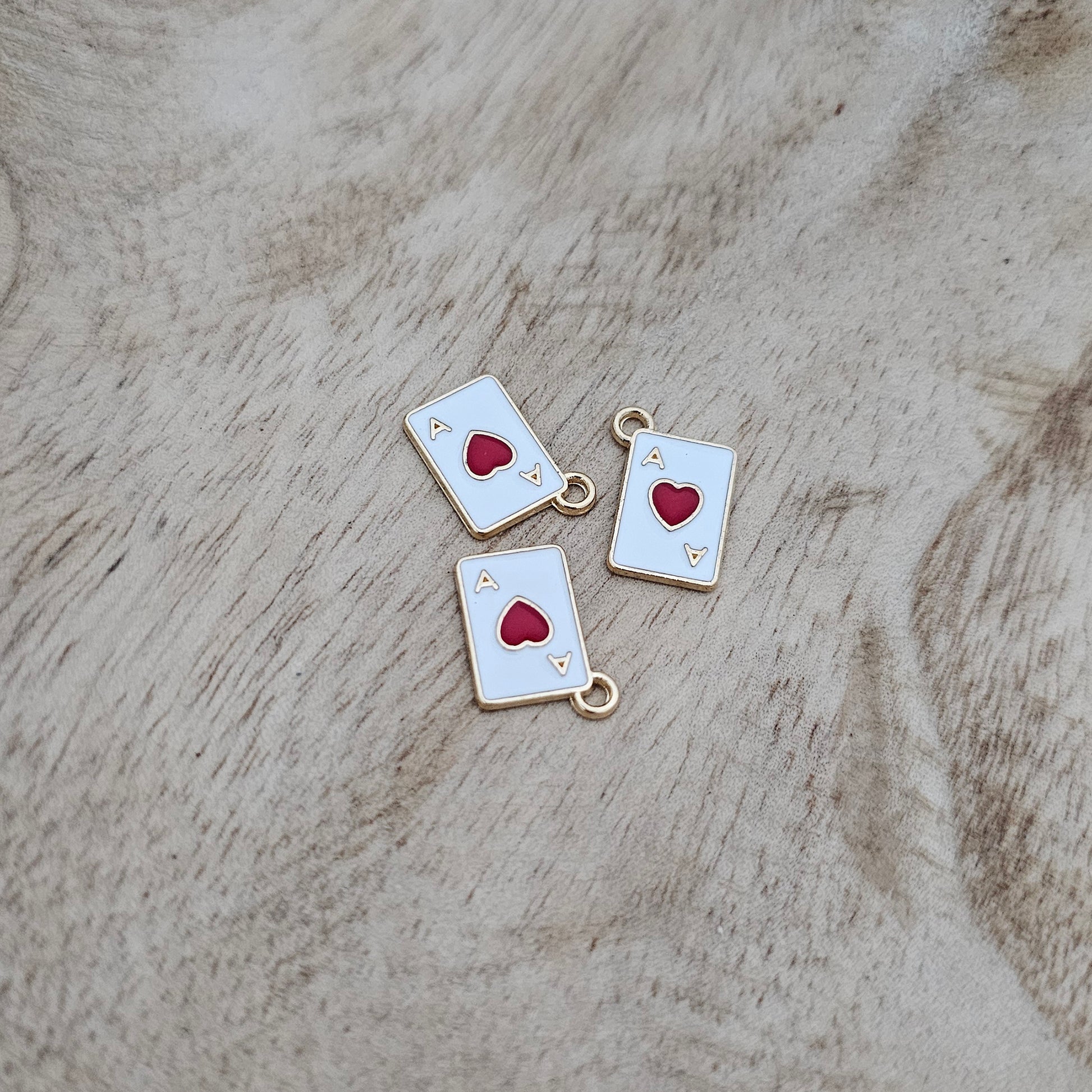 Custom Charm Ace of Hearts Card Custom Charm Necklace