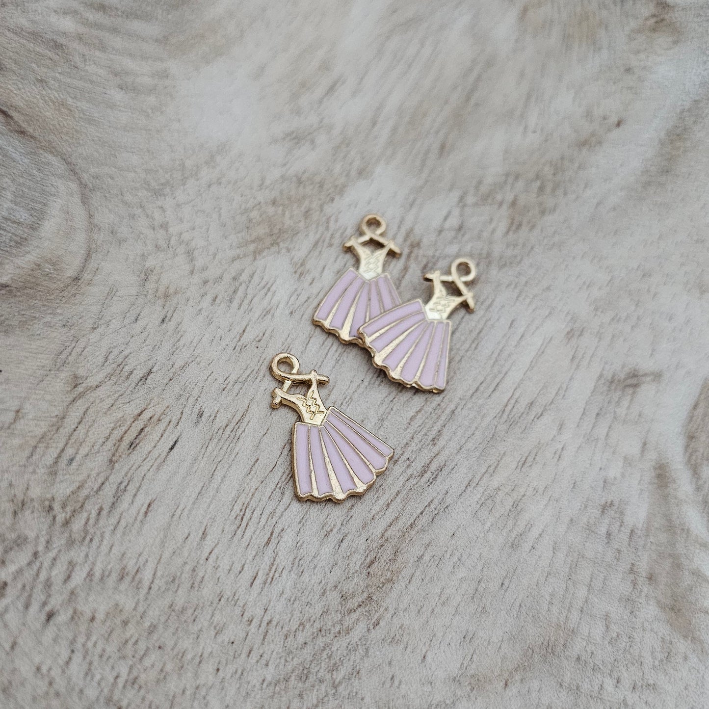 Custom Charm Ballet Dress Pink Custom Charm Necklace
