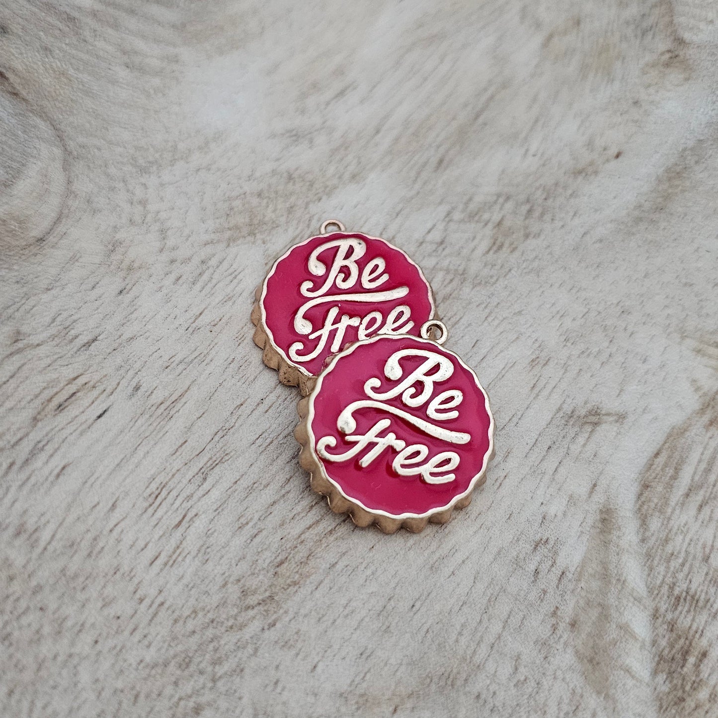 Custom Charm Be Free Red Custom Charm Necklace
