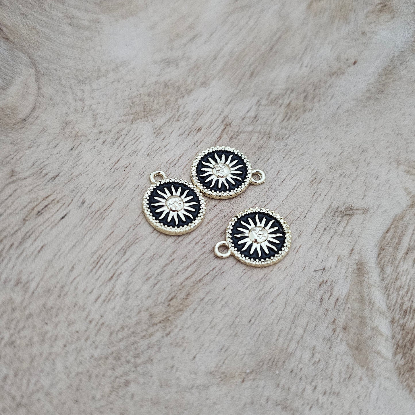 Custom Charm Black Sun Charm Custom Charm Necklace