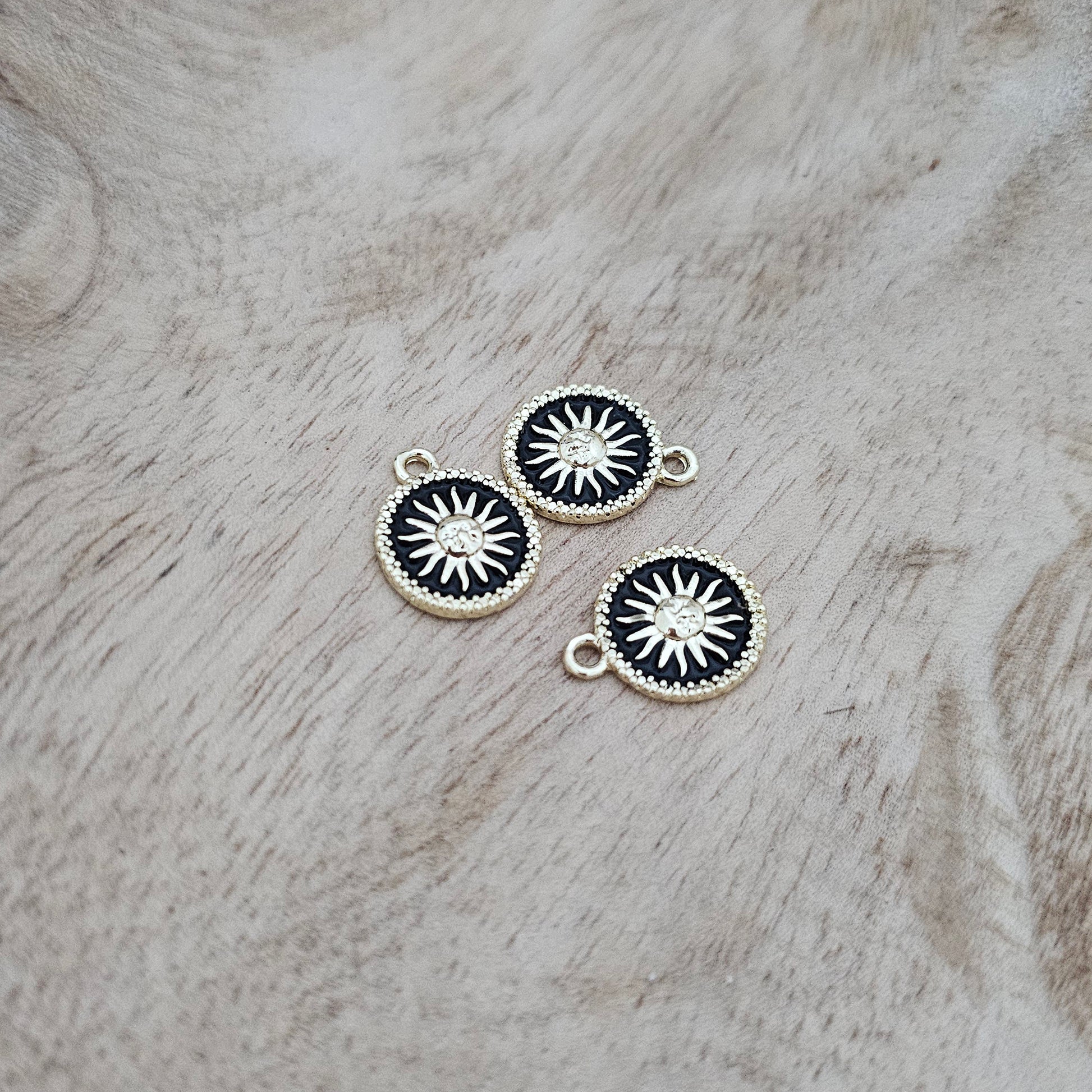 Custom Charm Black Sun Charm Custom Charm Necklace