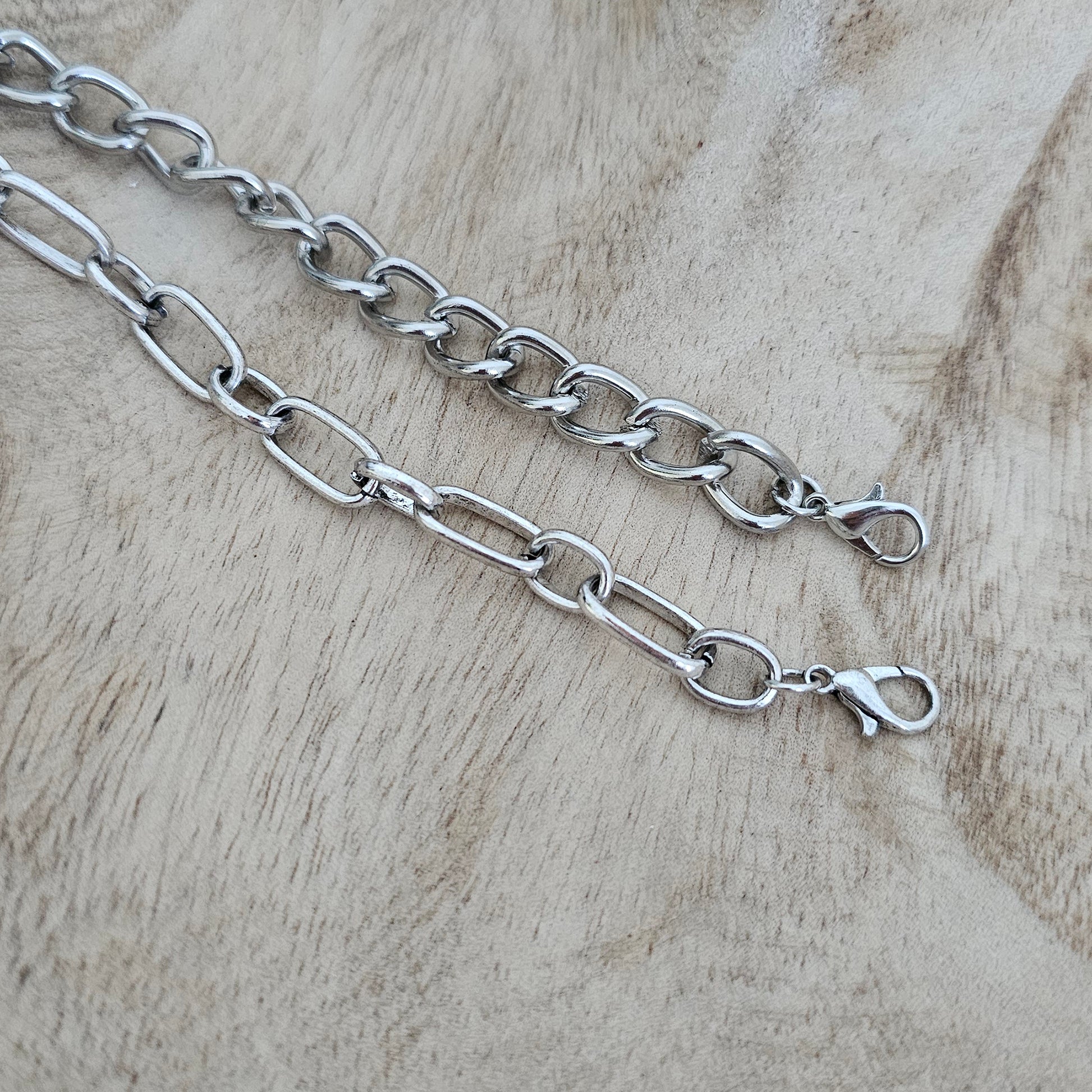 Custom Charm Bracelet Silver Chains