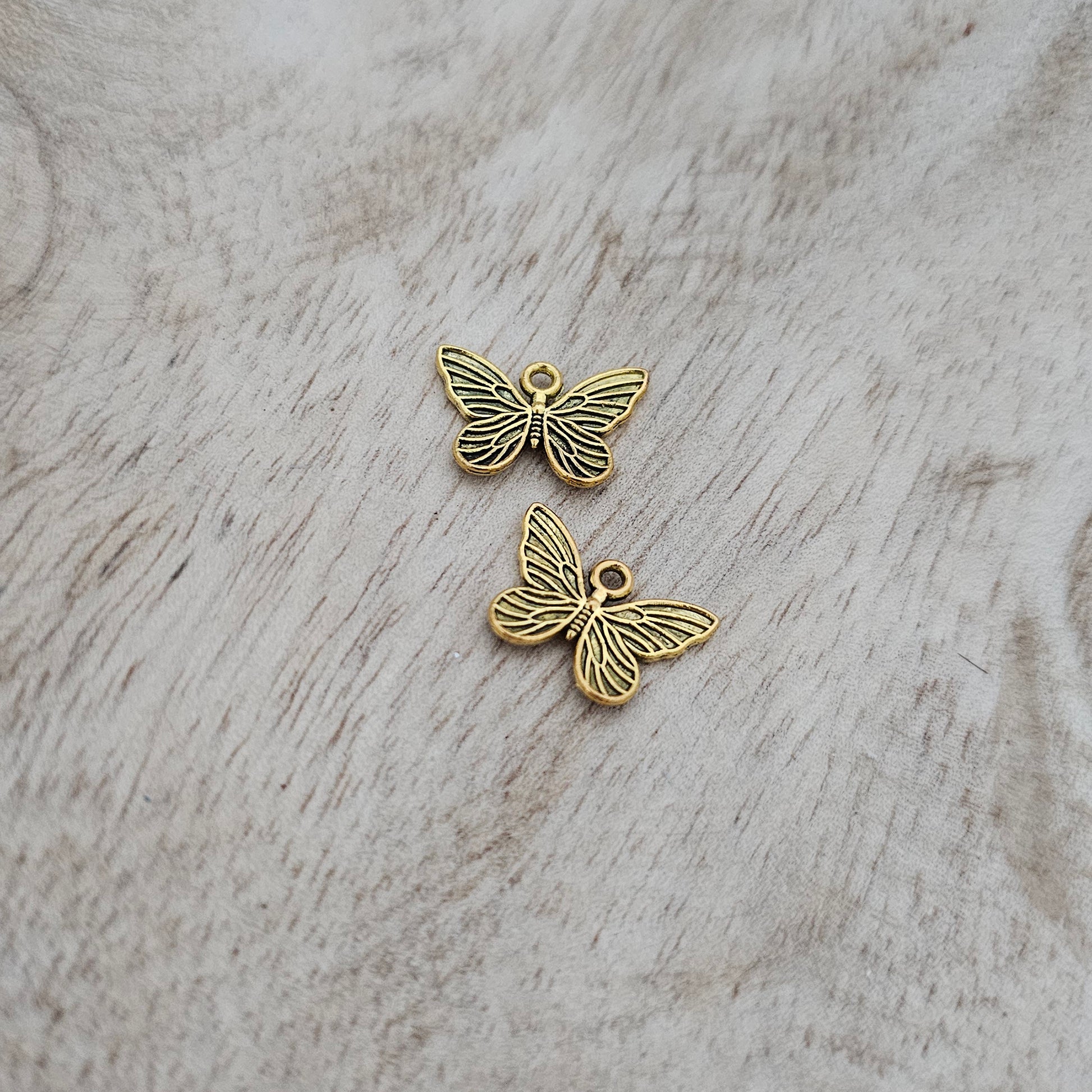 Custom Charm Butterfly Gold Custom Charm Necklace