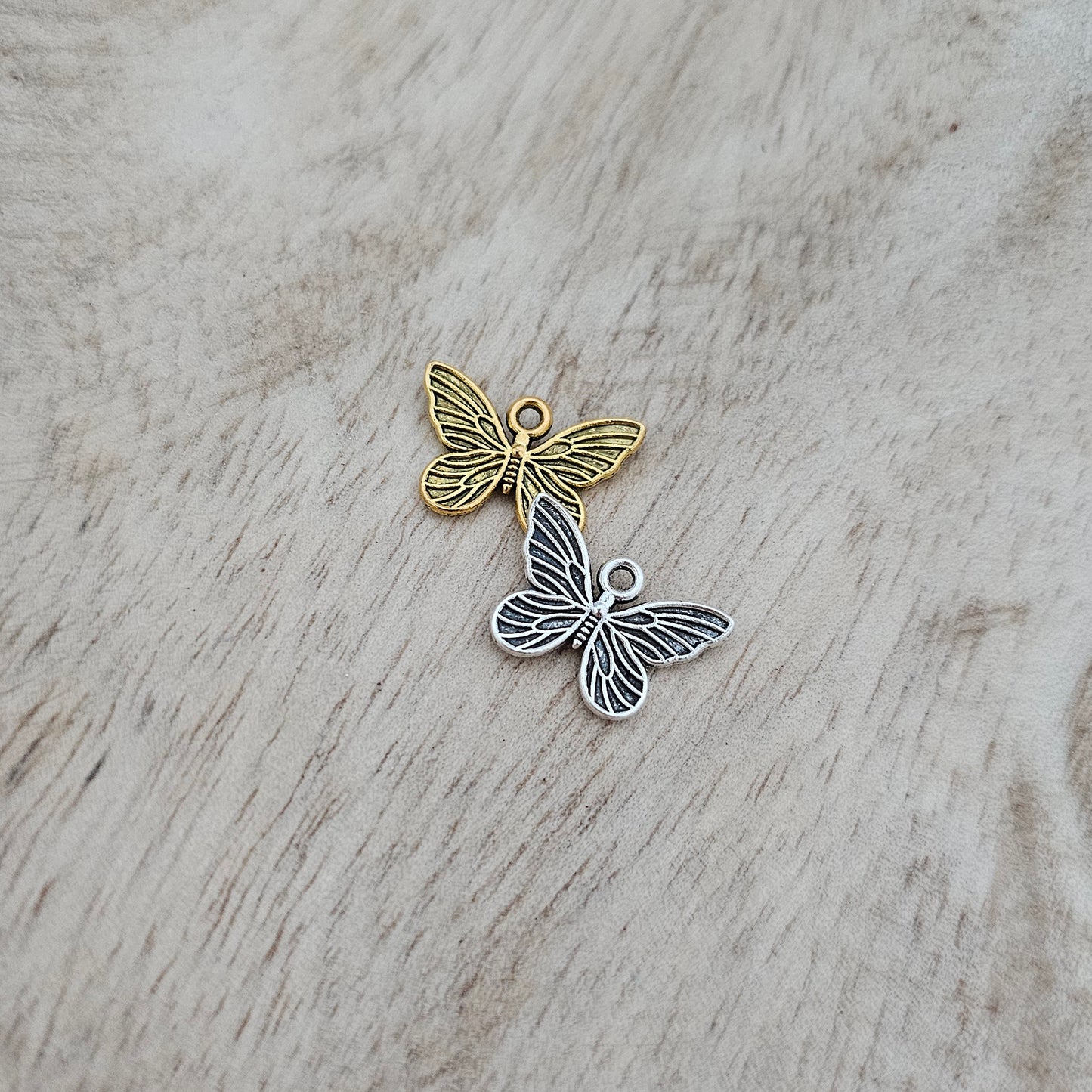 Custom Charm Butterfly Silver Gold Custom Charm Necklace