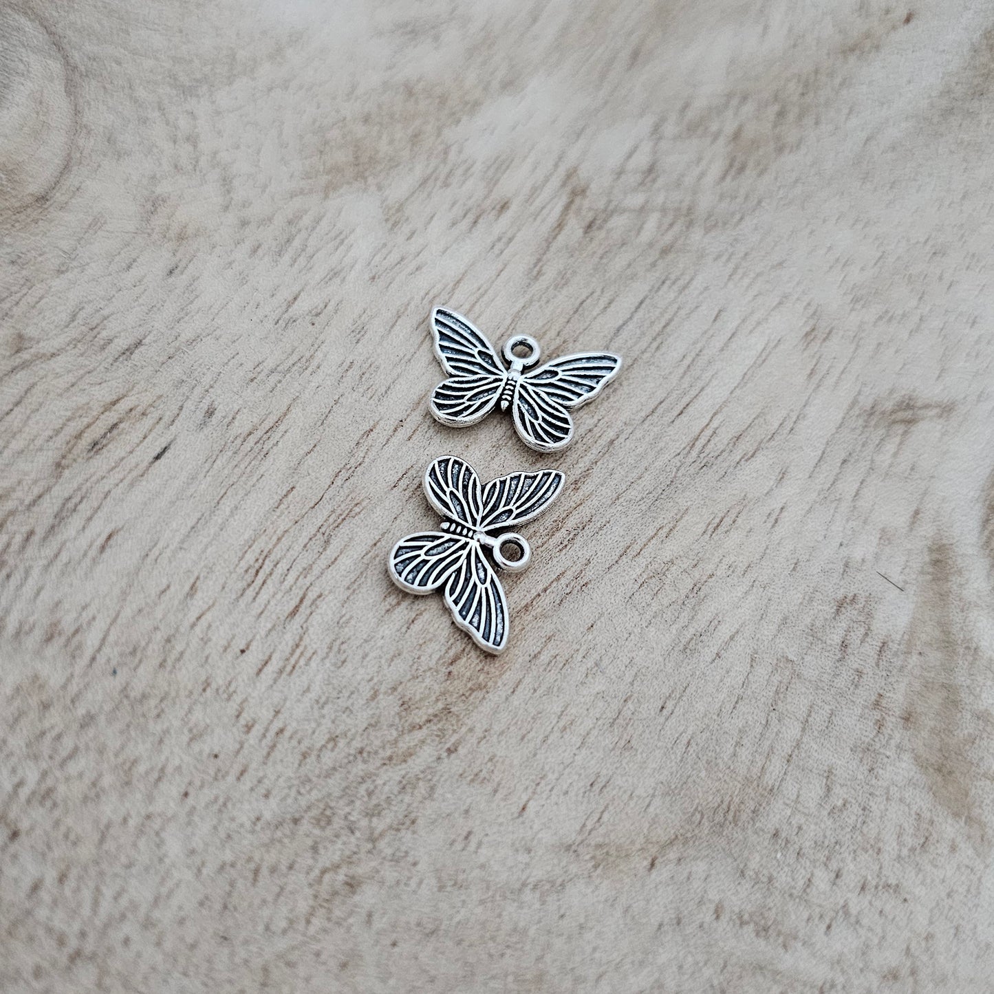 Custom Charm Butterfly Silver Custom Charm Necklace