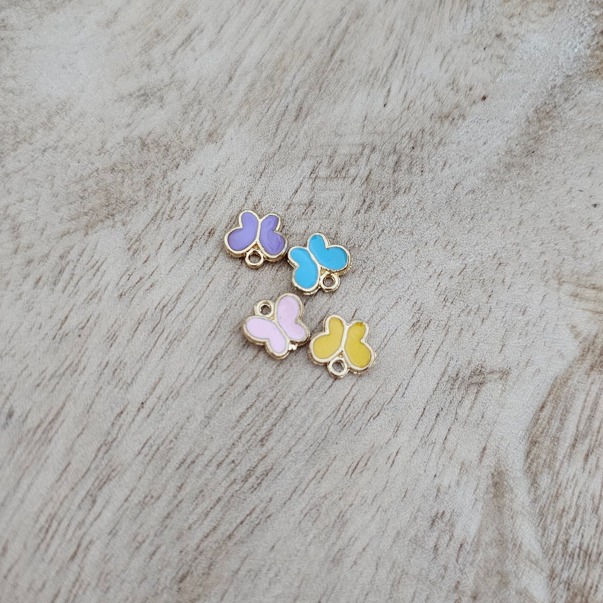 Custom Charm Colored Butterfly Charms Custom Charm Necklace