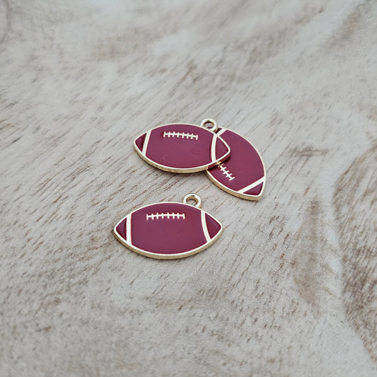 Custom Charm Football Custom Charm Necklace