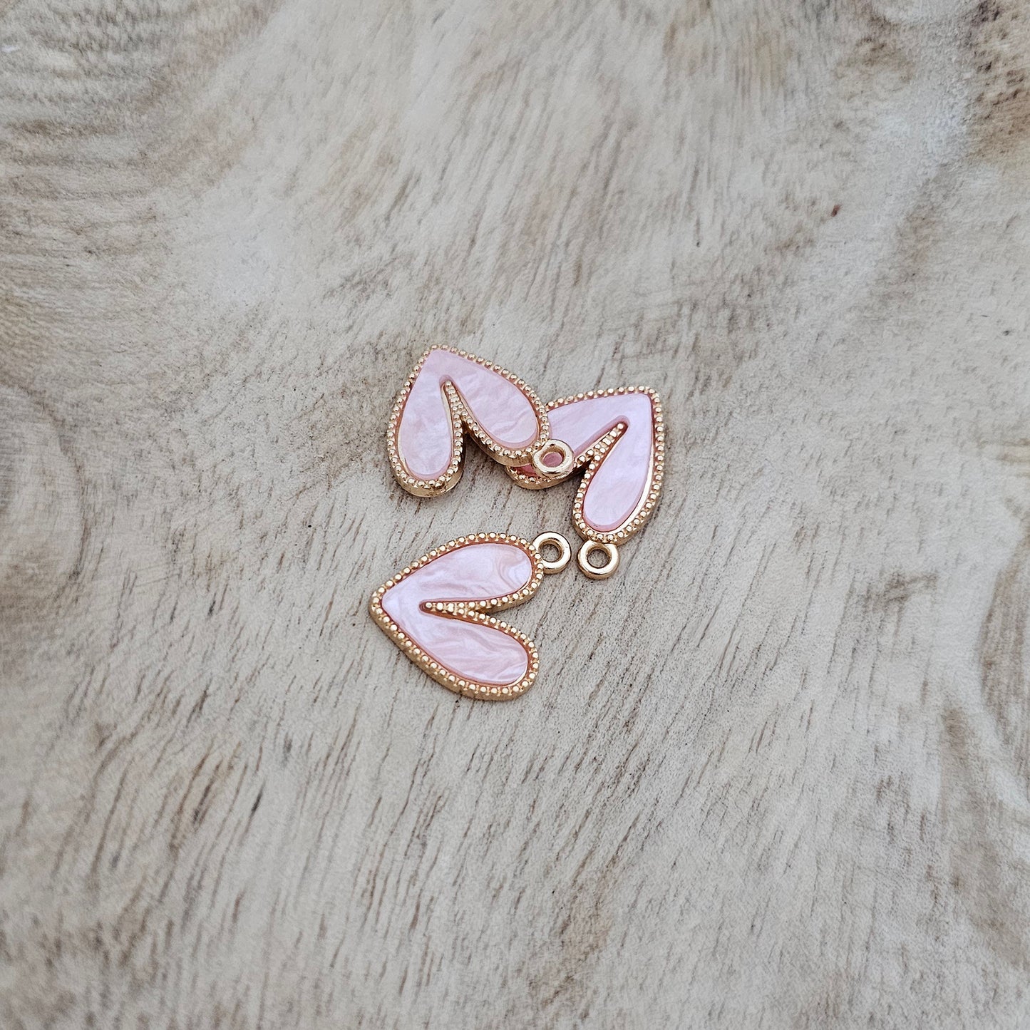 Custom Charm Funky Heart Light Pink Custom Charm Necklace
