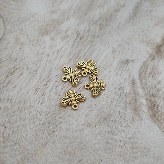 Custom Charm Gold Bee Custom Charm Necklace