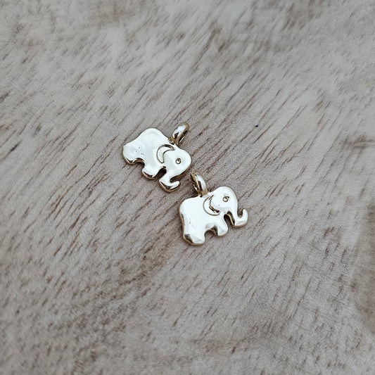 Custom Charm Gold Elephant Custom Charm Necklace