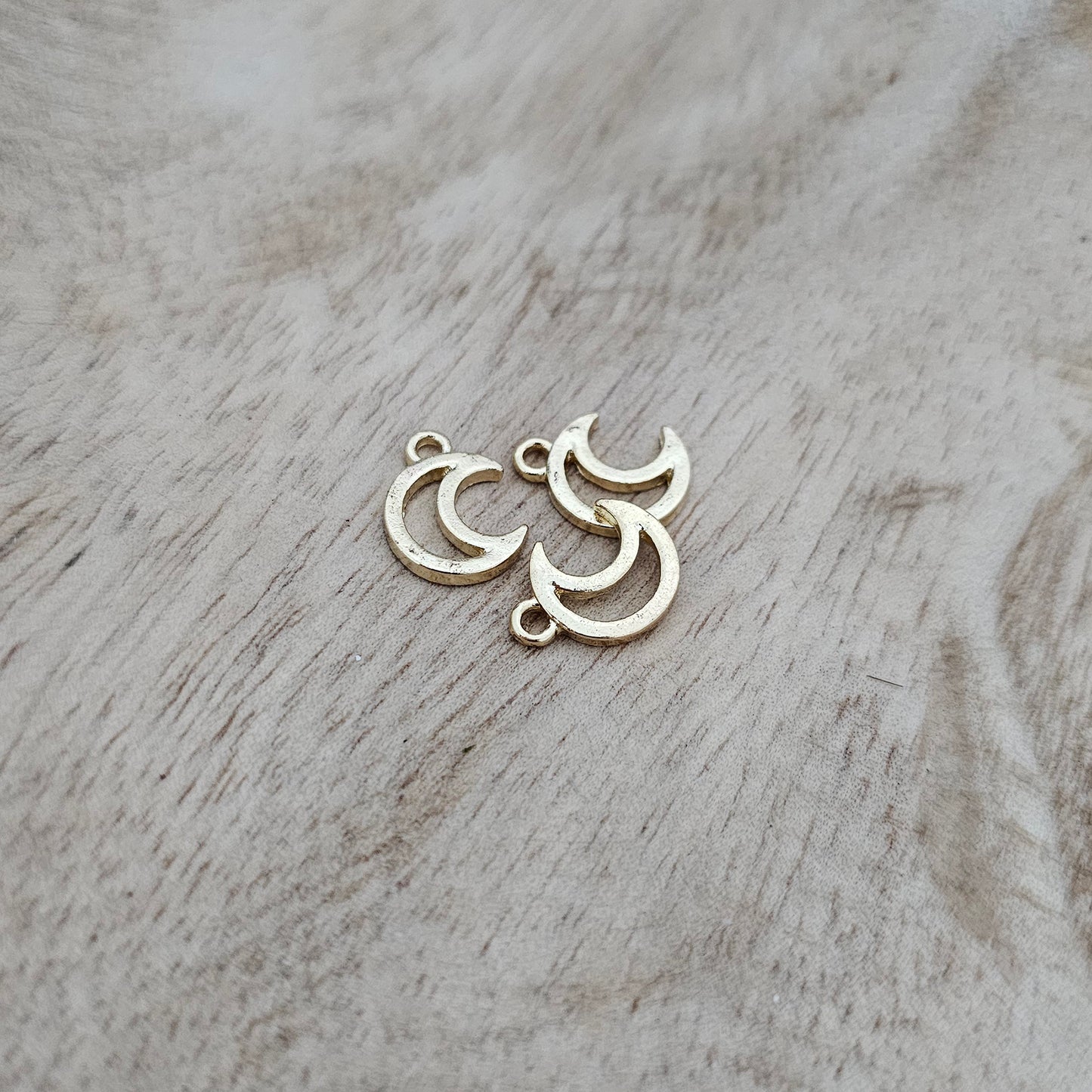 Custom Charm Gold Moon Custom Charm Necklace