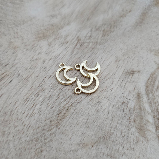 Custom Charm Gold Moon Custom Charm Necklace