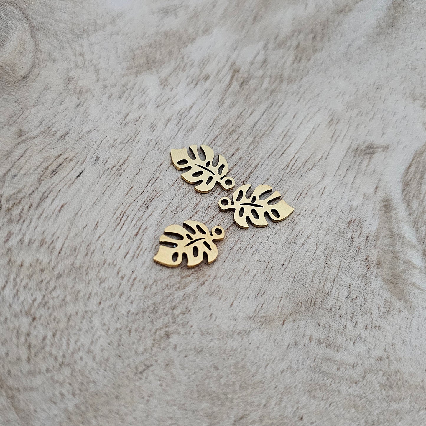 Custom Charm Gold Palm Leaf Custom Charm Necklace