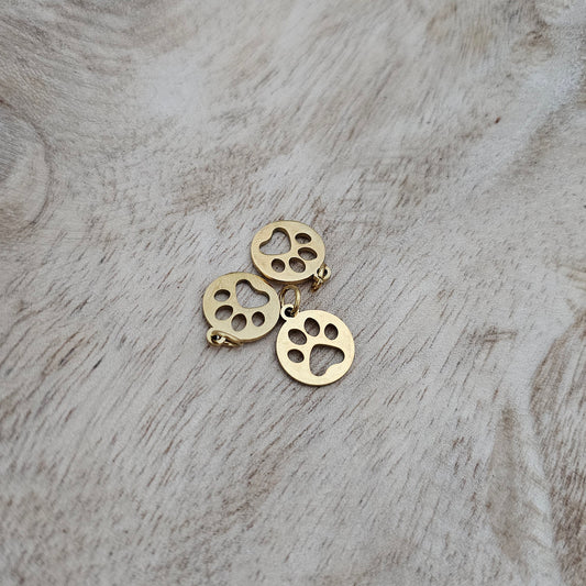 Custom Charm Gold Paw Custom Charm Necklace