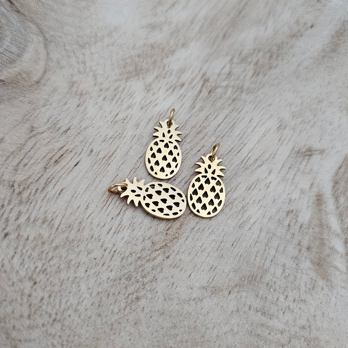 Custom Charm Gold Pineapple Custom Charm Necklace