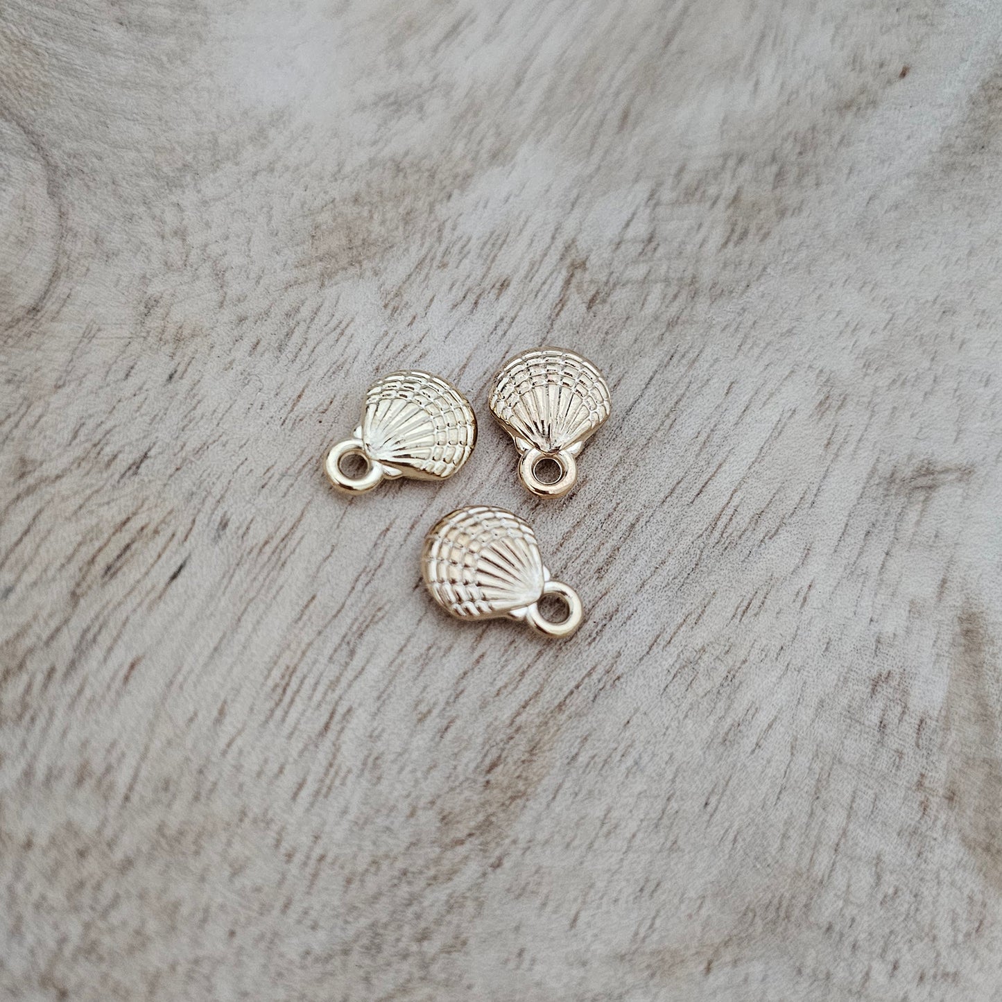 Custom Charm Gold Seashell Custom Charm Necklace