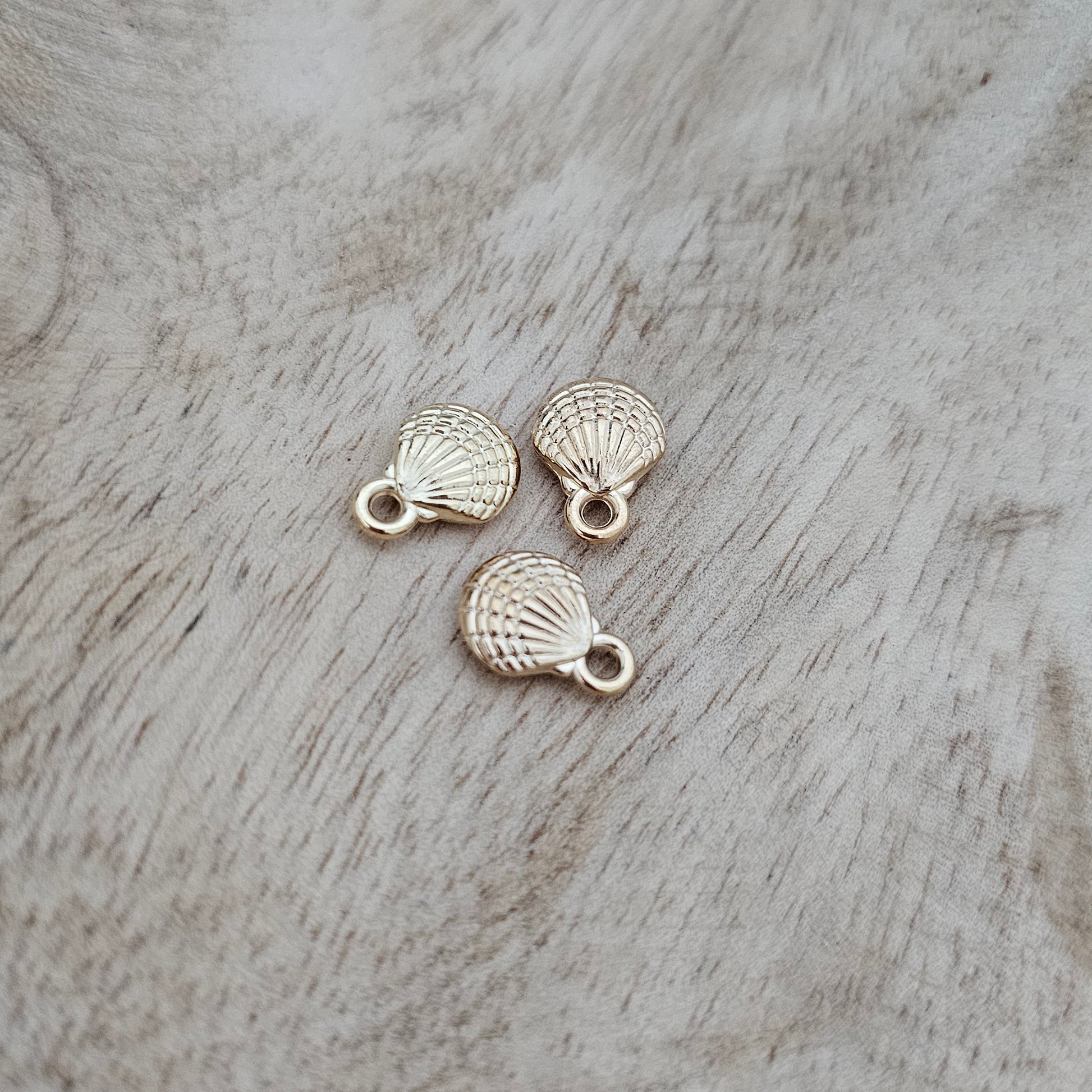 Custom Charm Gold Seashell Custom Charm Necklace