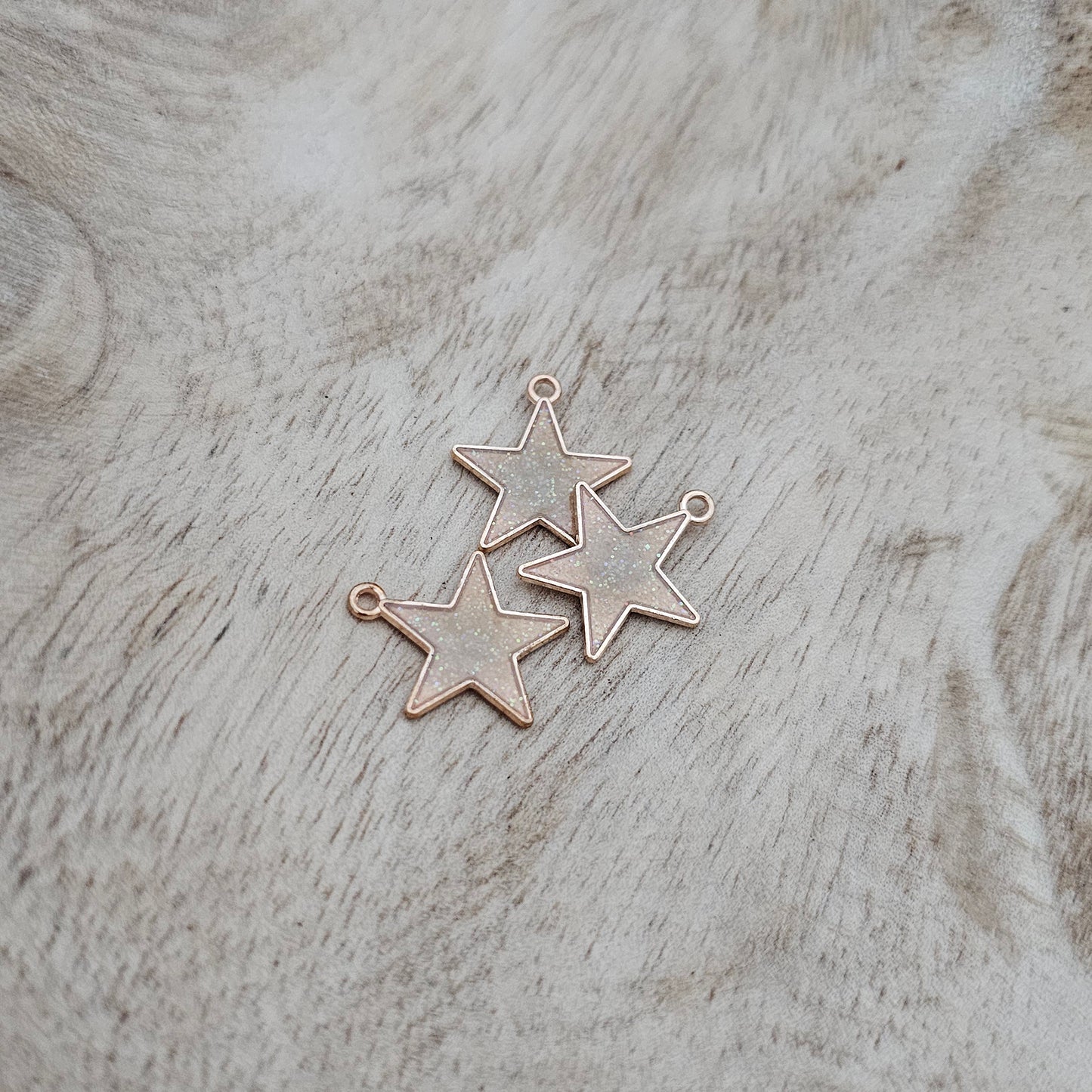 Custom Charm Gold Sparkle Star Custom Charm Necklace