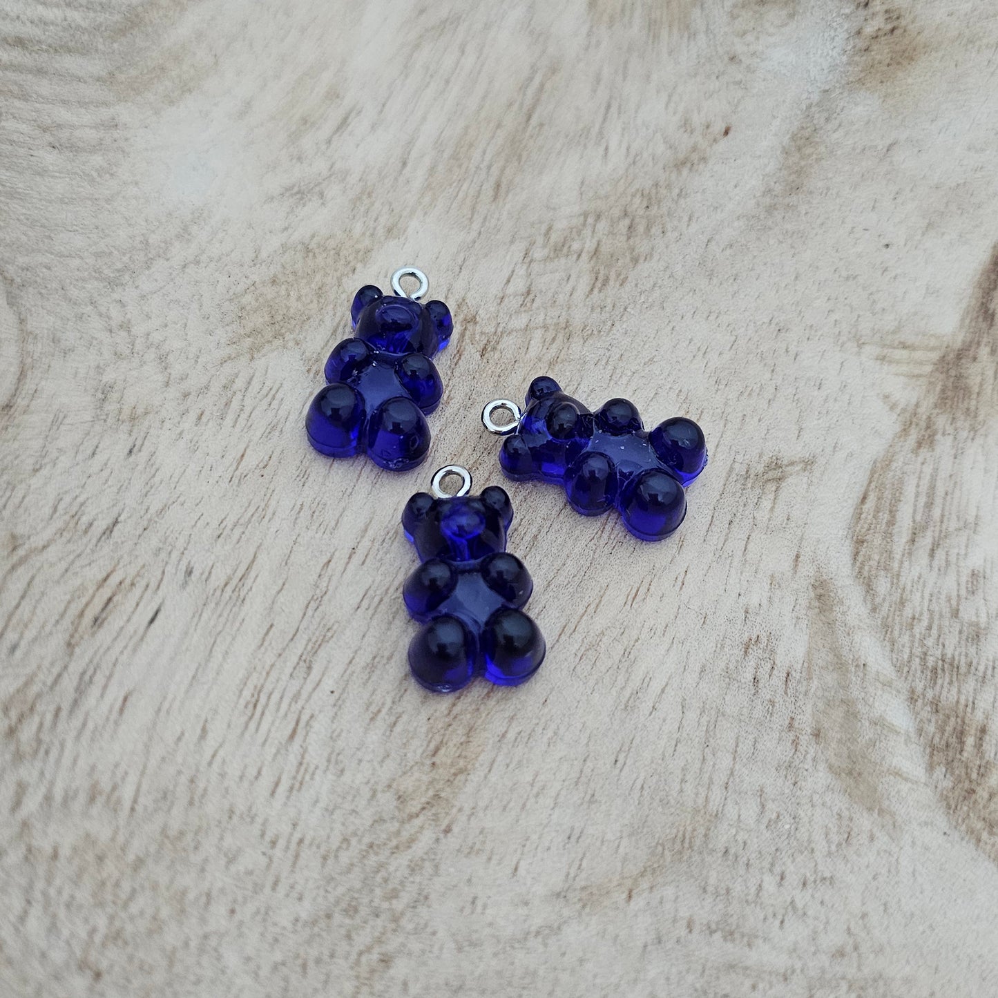 Custom Charm Gummy Bear Dark Blue Custom Char Necklace