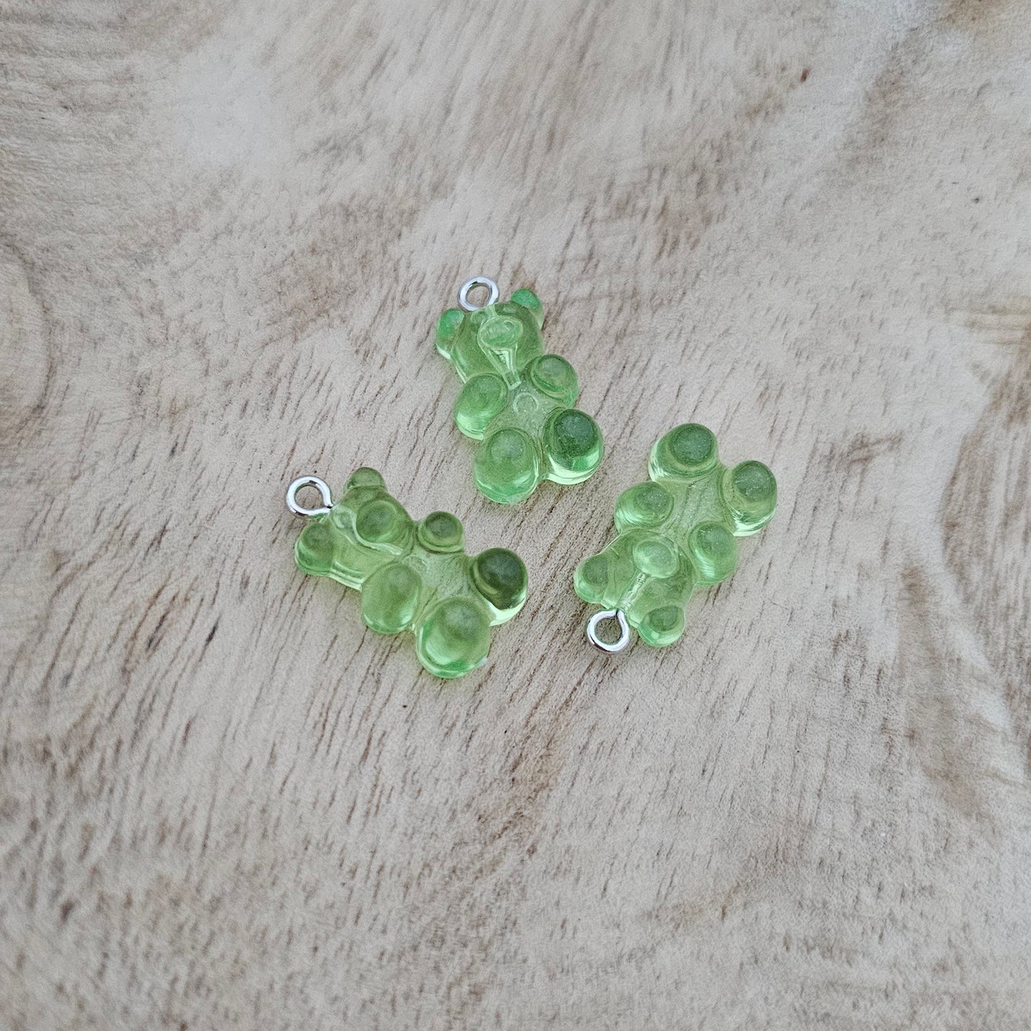 Custom Charm Gummy Bear Green Custom Charm Necklace