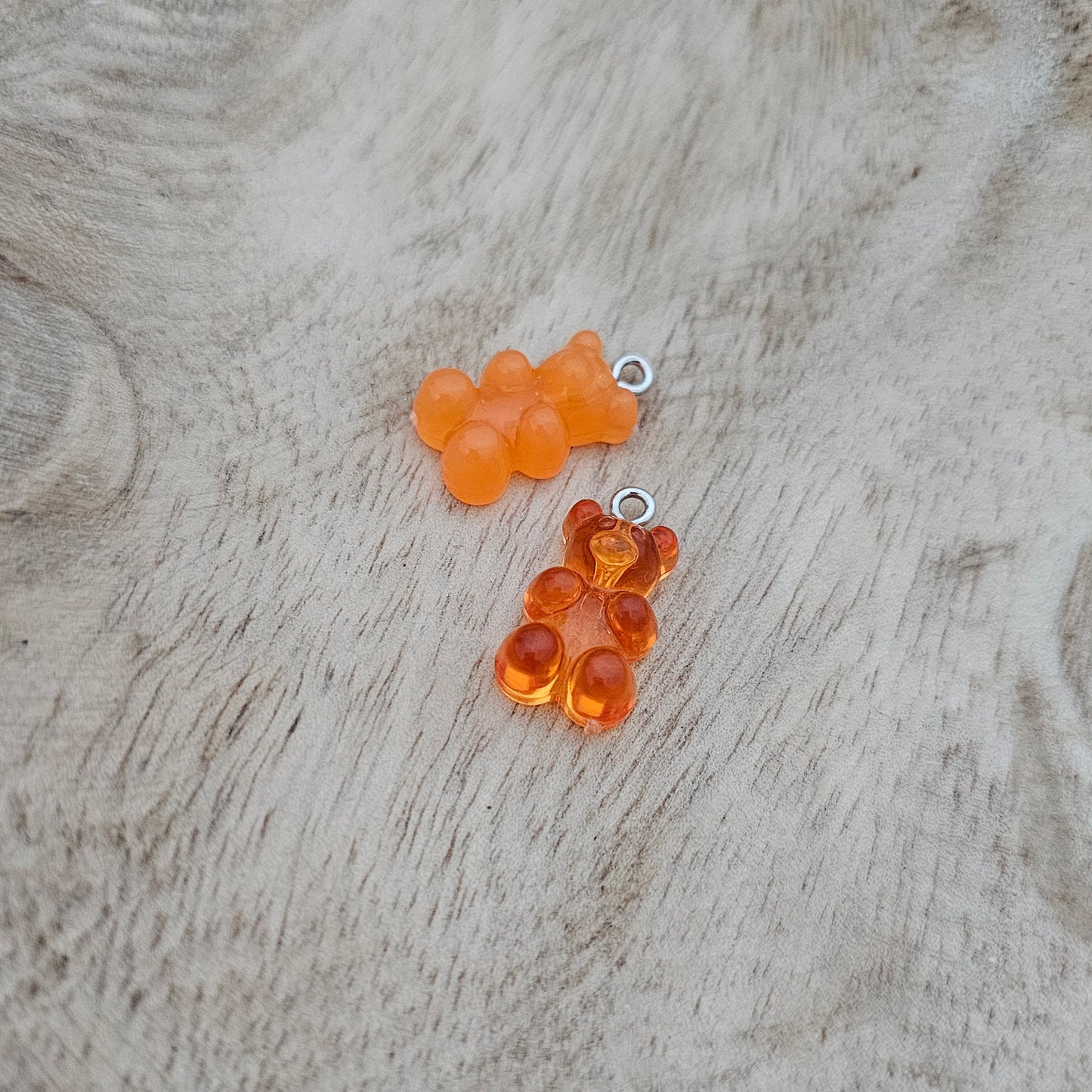 Custom Charm Gummy Bear Orange Custom Charm Necklace